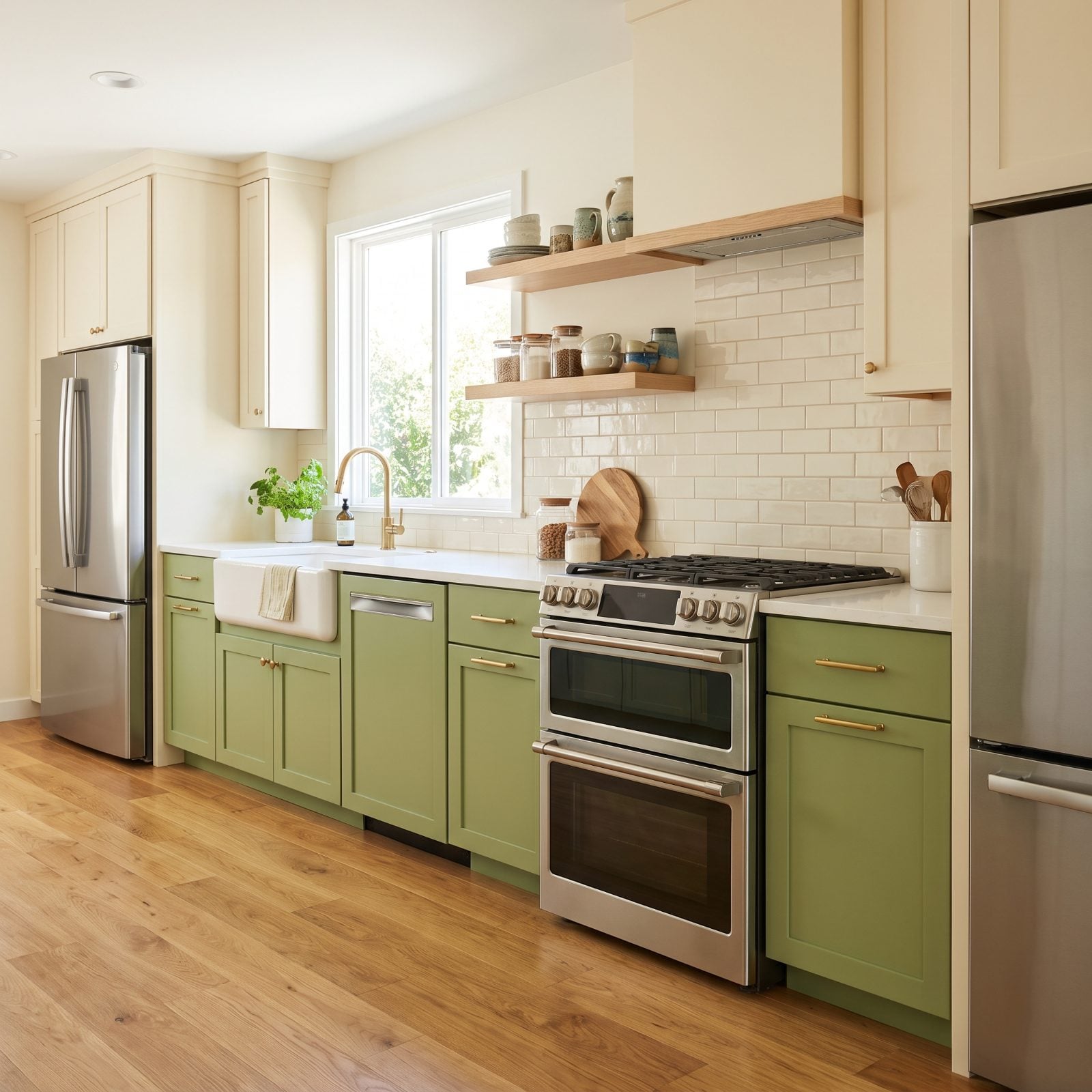 Avocado-Green Kitchen Accents