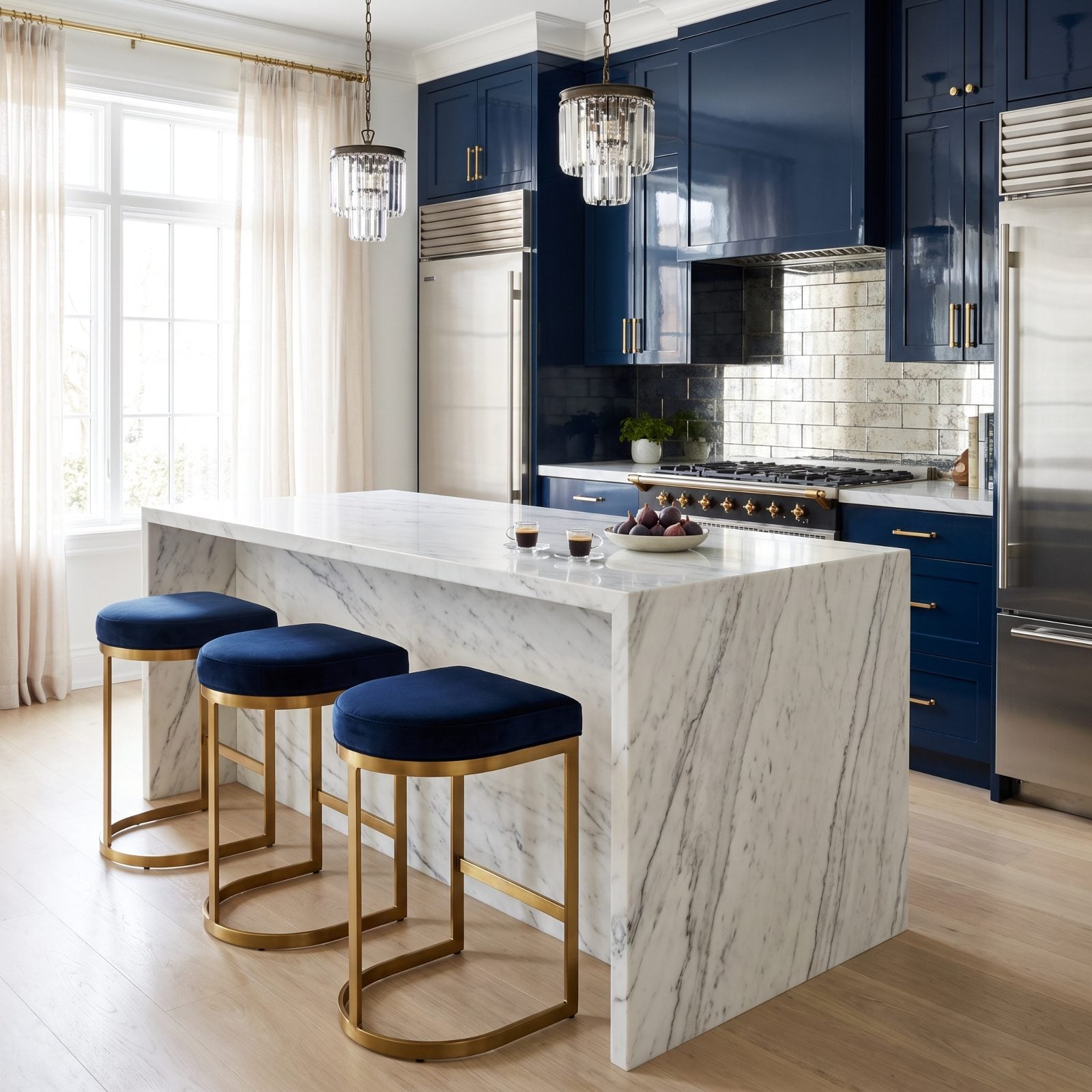 Backless Stools at a Counter You Actually Eat At