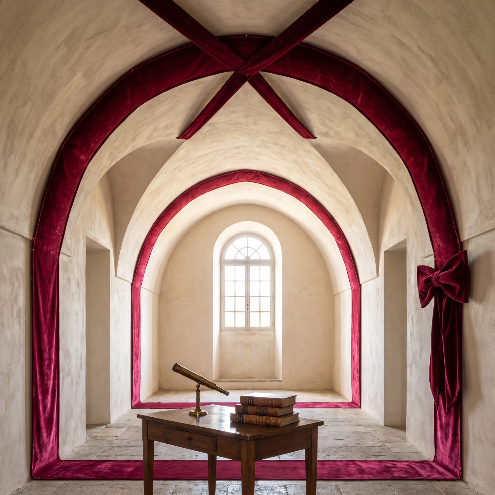 A Barrel-Vaulted Room Wrapped Like a Gift
