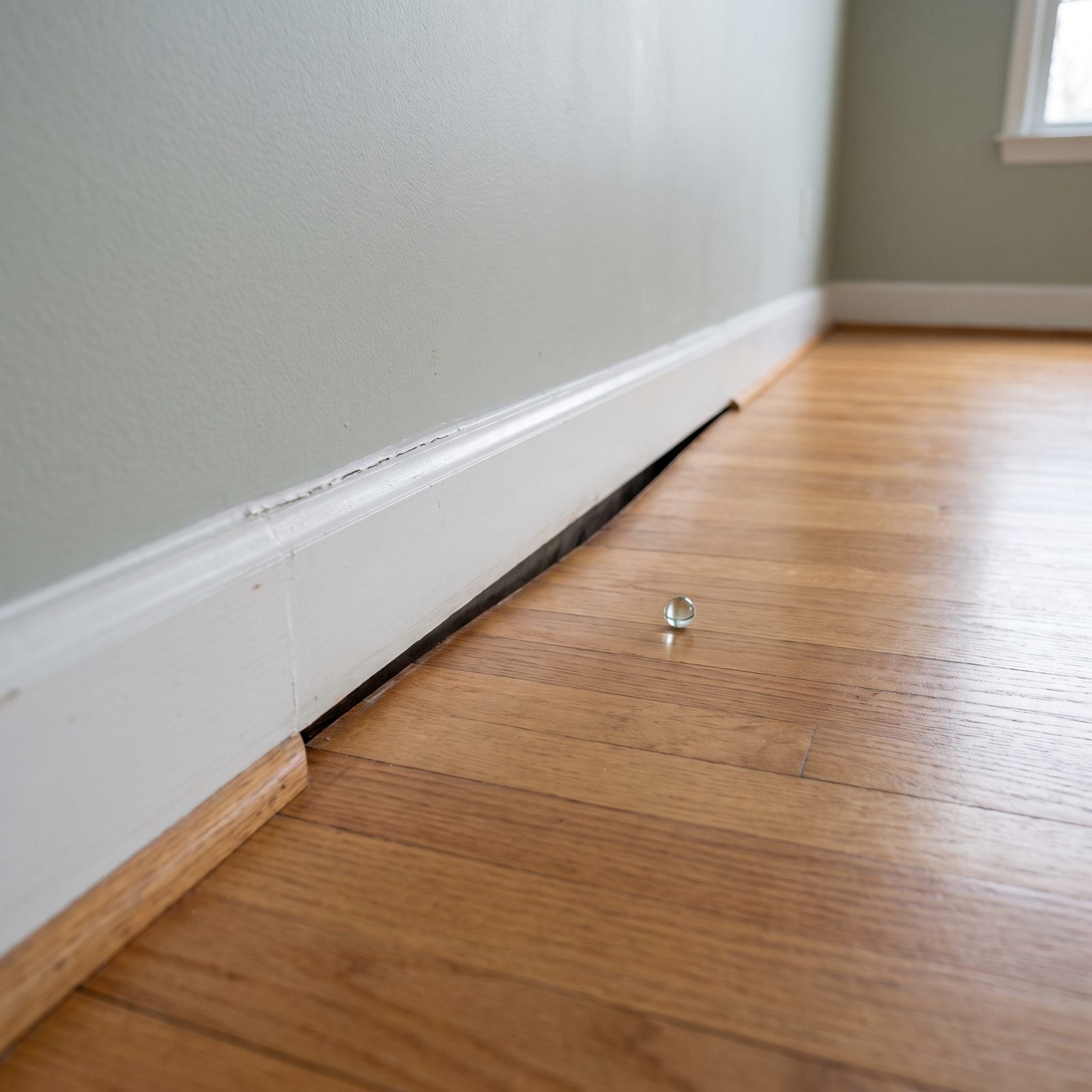 A Baseboard Line That Diverges From the Floor