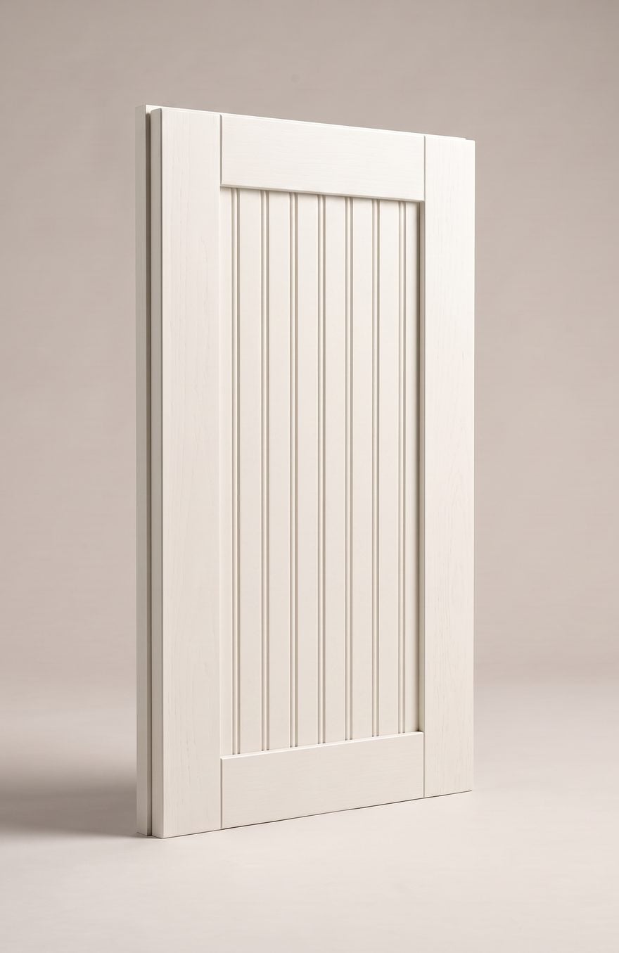 Beadboard kitchen cabinet door illustration
