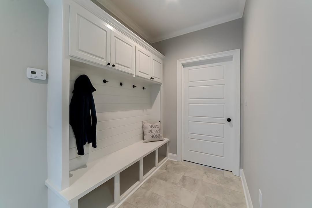 Built-In Bench, Cubby Storage, and Hooks That Actually Hold a Whole Family's Gear