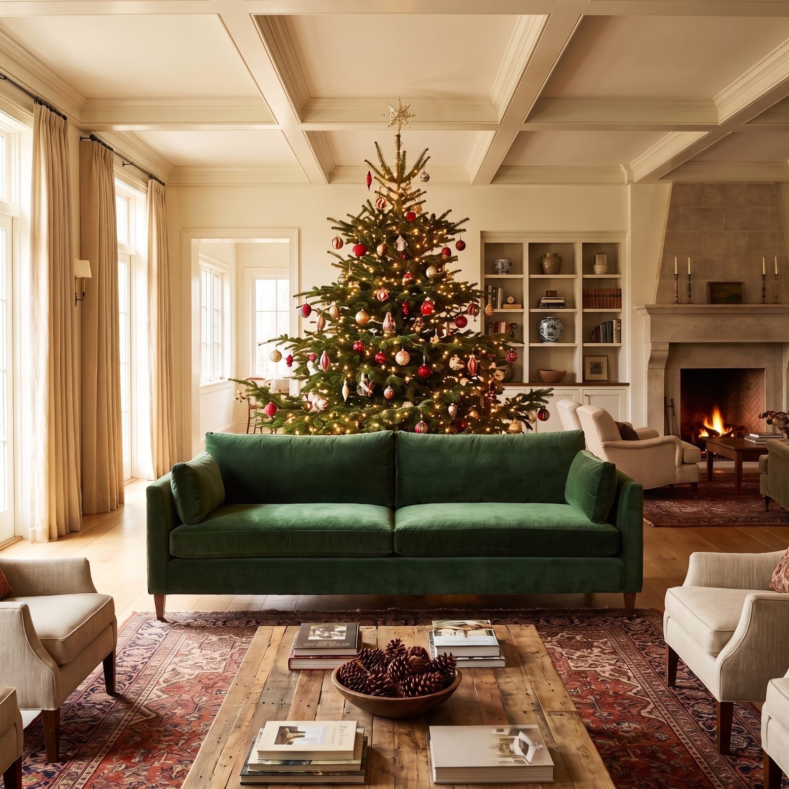 Behind the Sofa in an Open-Plan Room