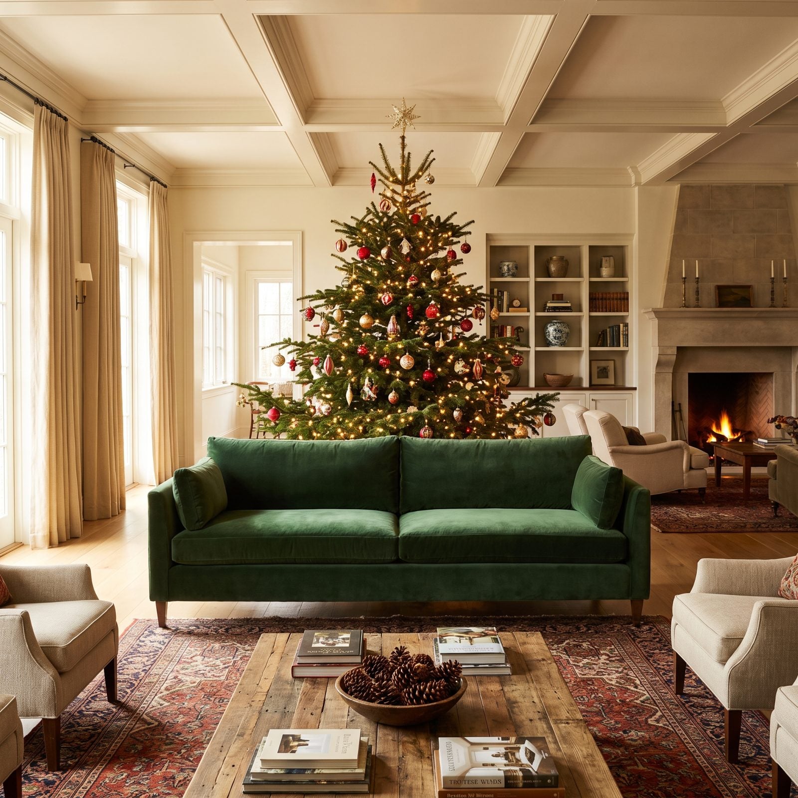 Behind the Sofa in an Open-Plan Room