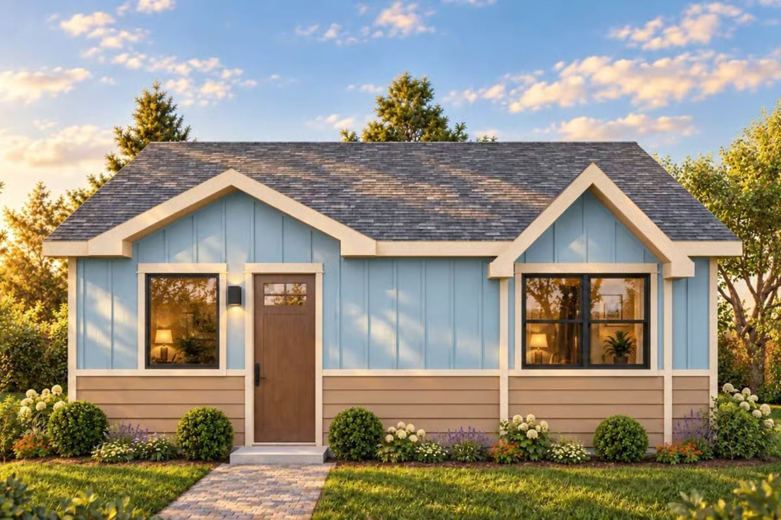 Bluebird Bungalow 2-Bedroom Craftsman with Open-Concept Living Designed for Couples Who Love a Quiet Morning Coffee More Than Anything (Floor Plan)