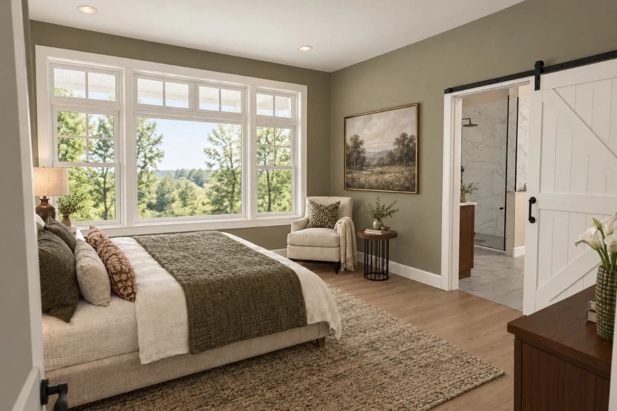 Barn Door, Bay Window, and a Primary Bedroom That Knows What It's Doing