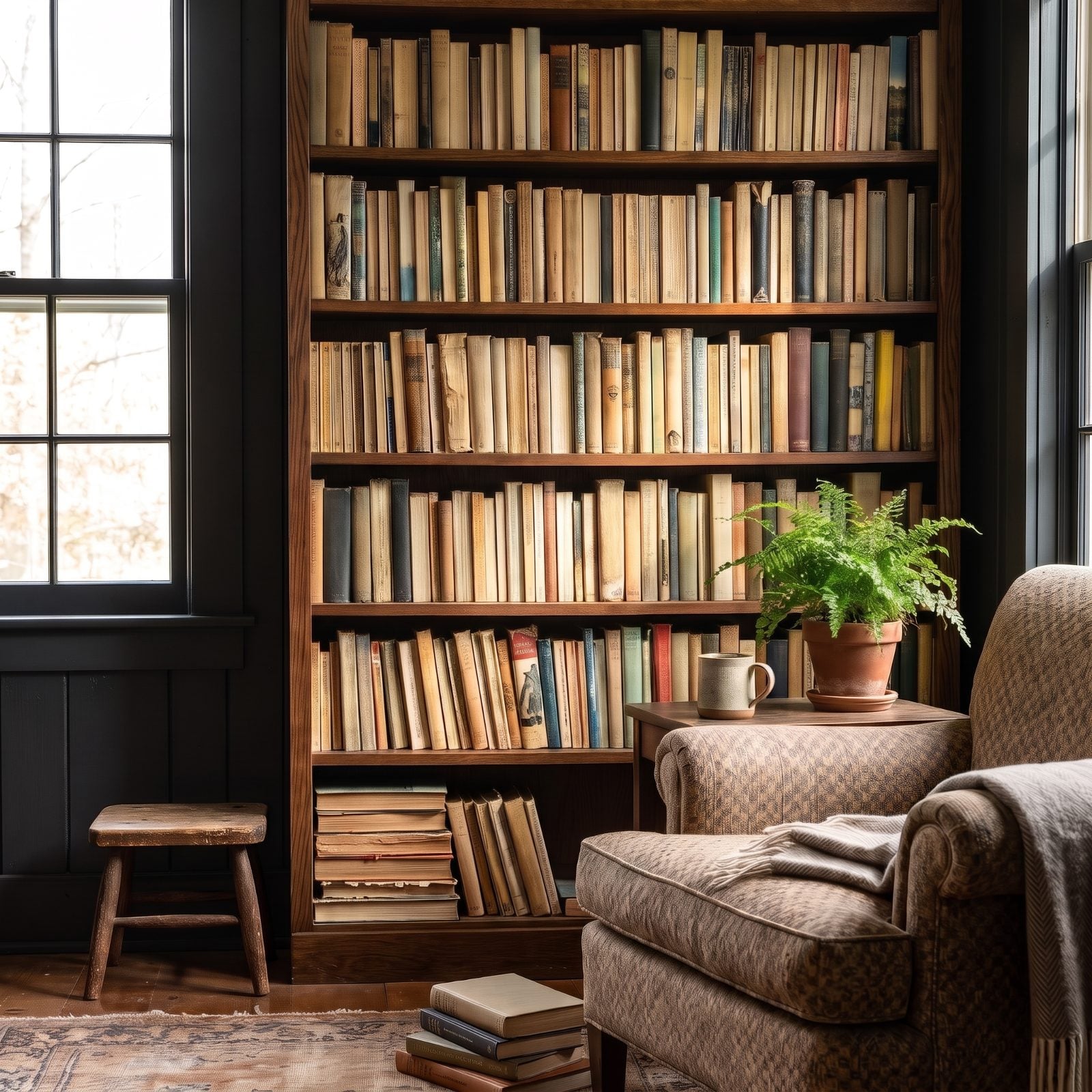 The Bookshelf Full of Spines Cracked From Rereading
