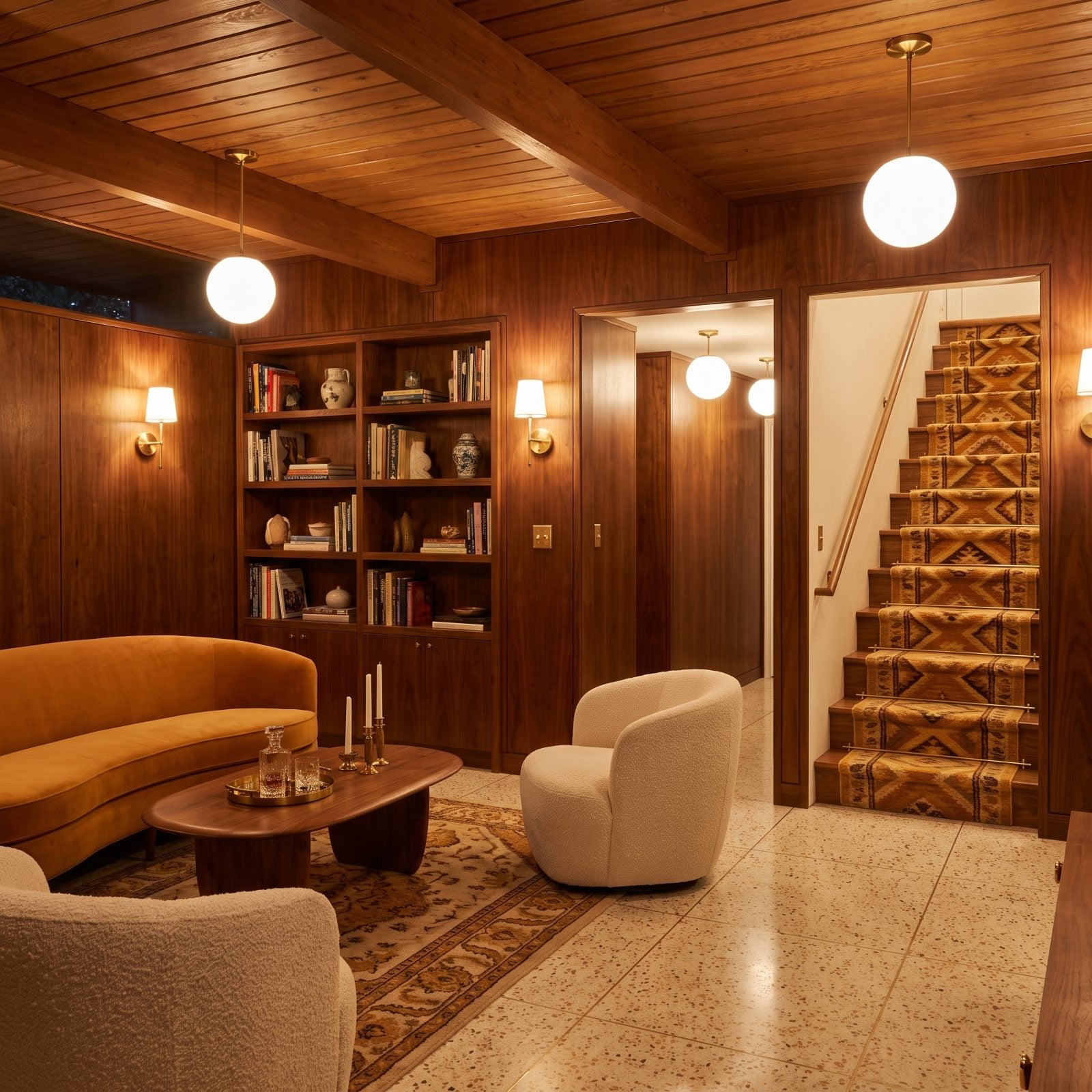 Brass Stair-Runner Rods That Hold the Carpet and the History