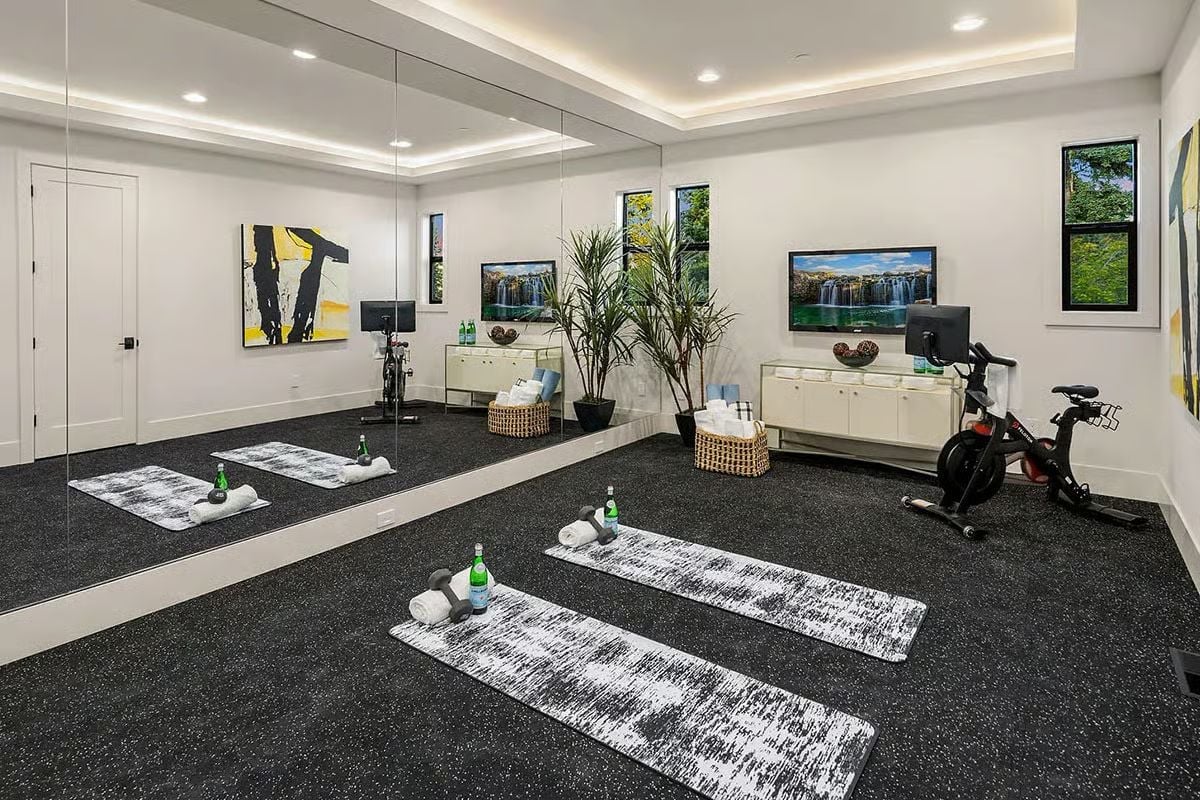 Spin Bikes, Yoga Mats, and Sparkling Water Because You've Earned It
