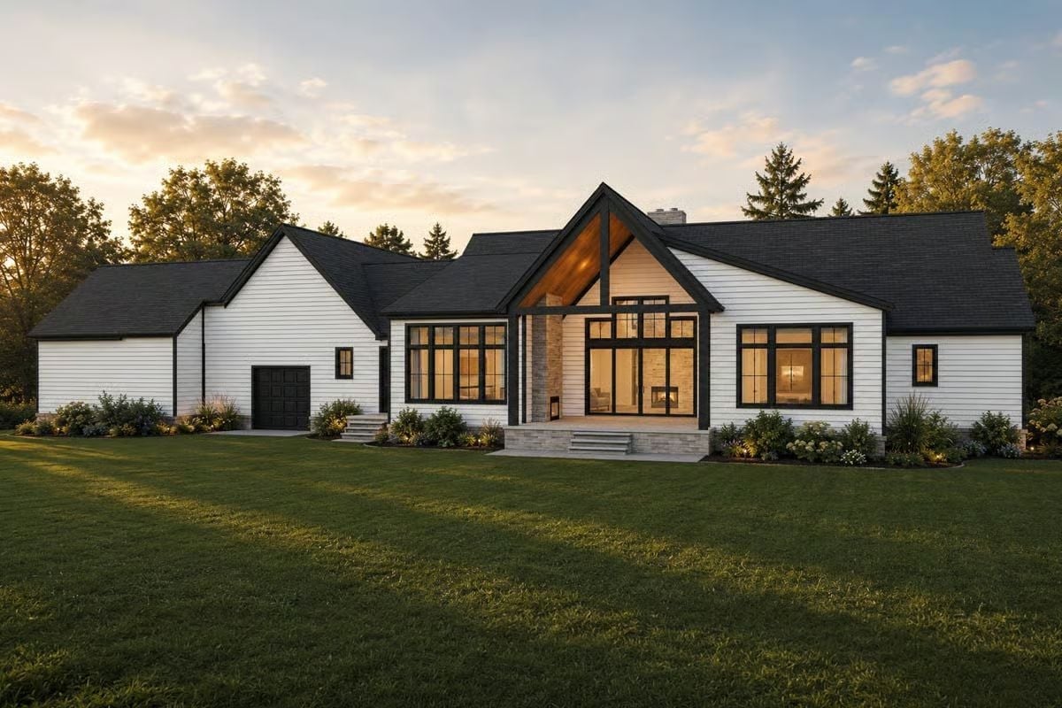 White Walls, Black Frames, and a Gable That Means Business