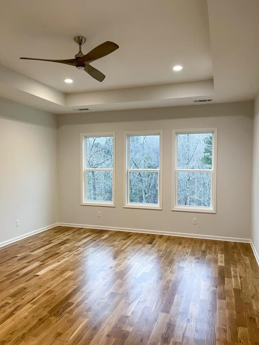 Tray Ceiling, Three Windows, Zero Clutter to Hide Behind