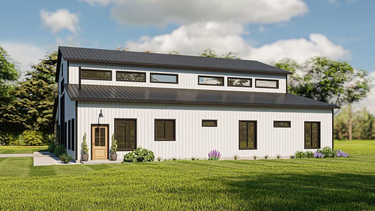 Clerestory Windows and a Metal Roof That Mean Business
