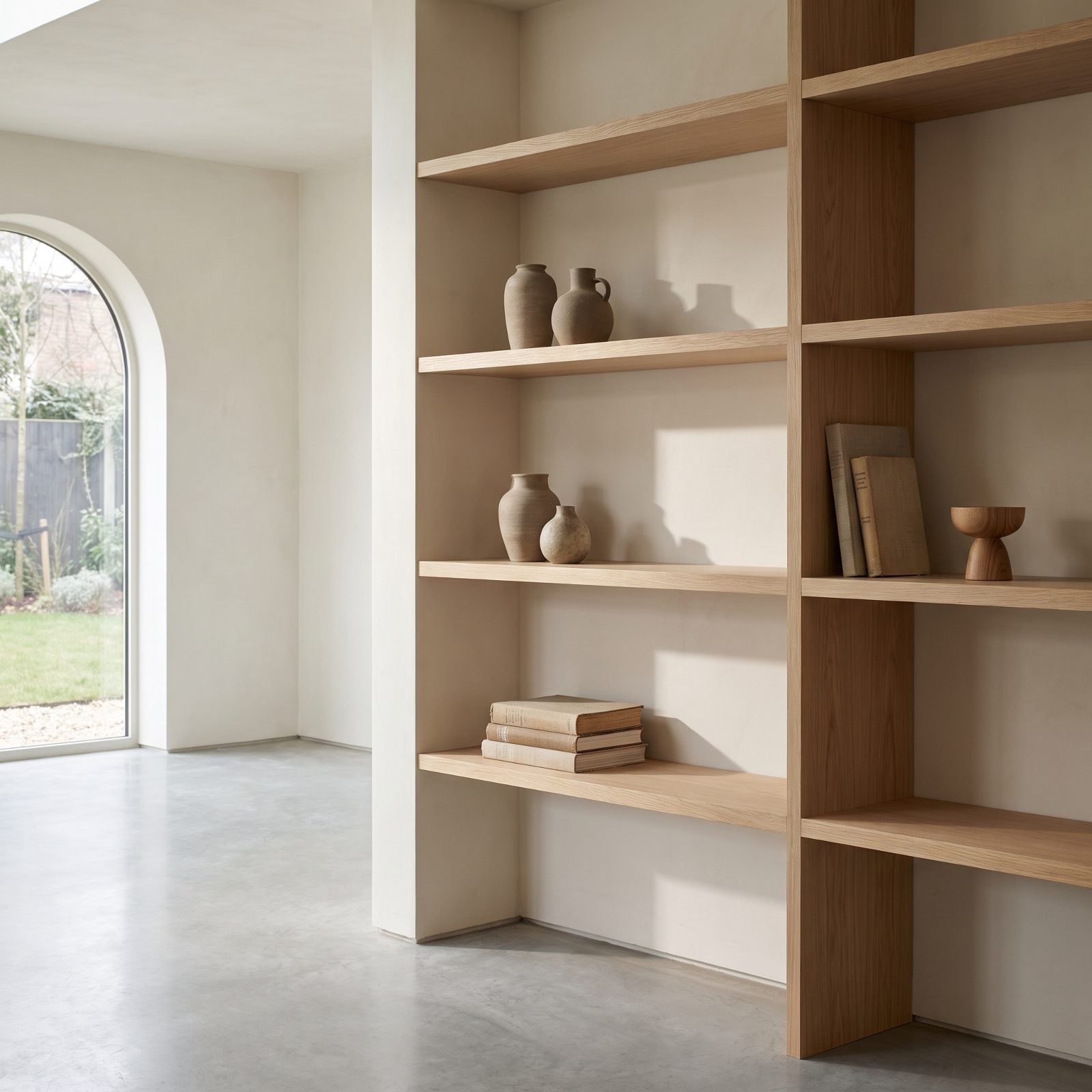 Built-In Shelving Styled With Restraint