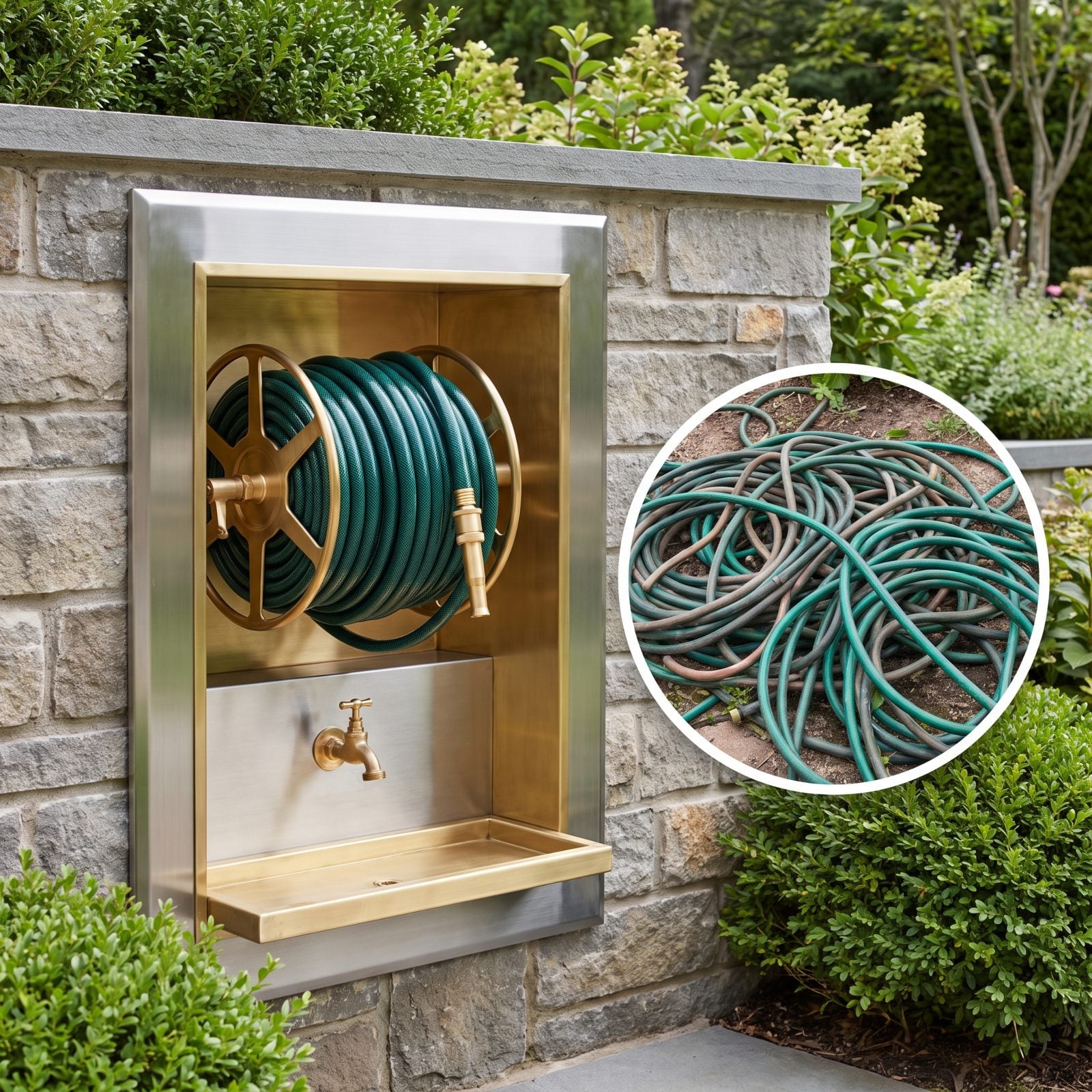 Built-In Watering Stations That End the Tangled-Hose Era