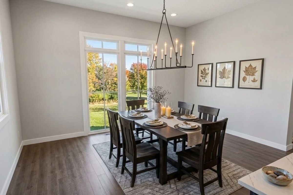 Candle-Style Chandelier and Leaf Art That Actually Earn Their Farmhouse Credentials