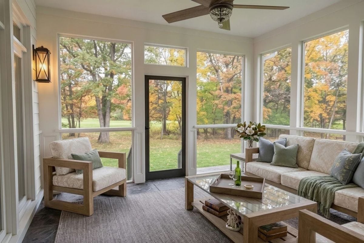 Screened Porch Furniture That Holds Up to Real Use Without Looking Like It's Trying