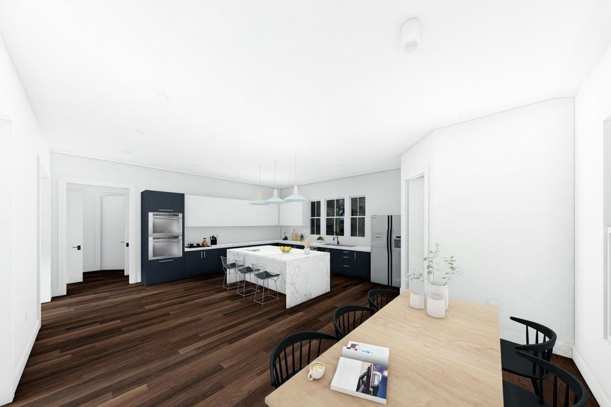 Navy Lowers, Marble Island, and a Kitchen That Can Handle Thirty People