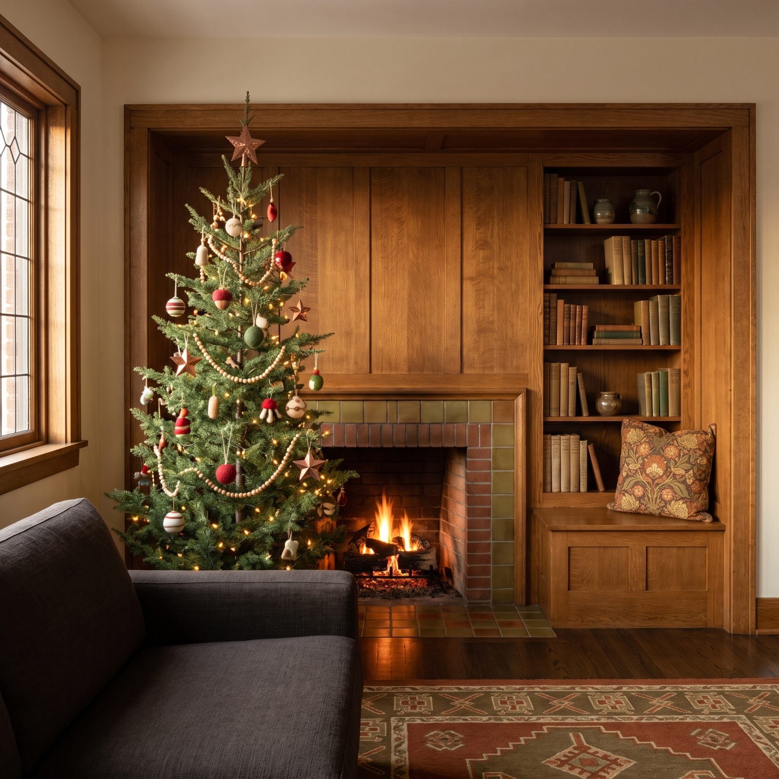 A Cedar Tree Suited to an Arts and Crafts Inglenook