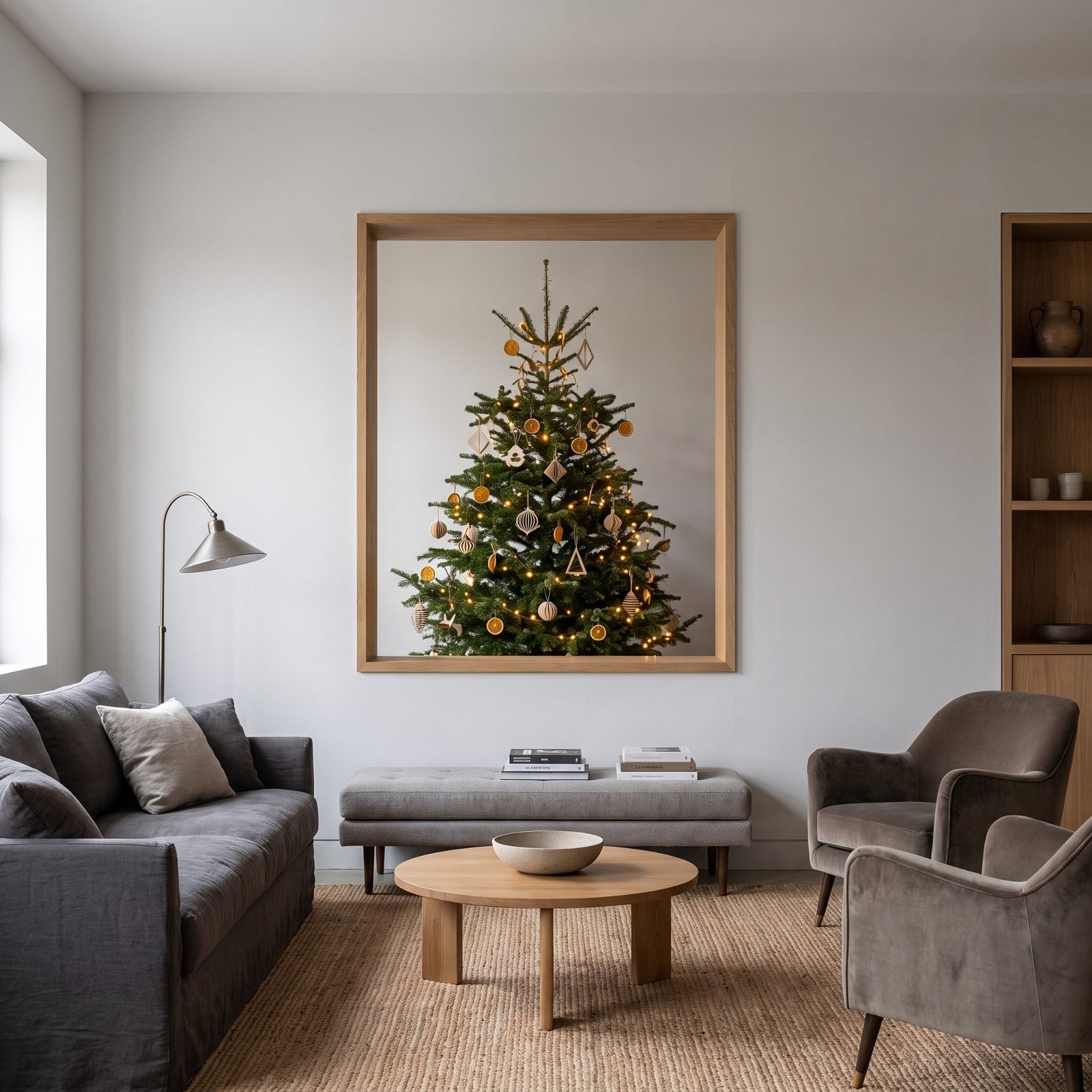 Centered on a Blank Wall as Seasonal Art