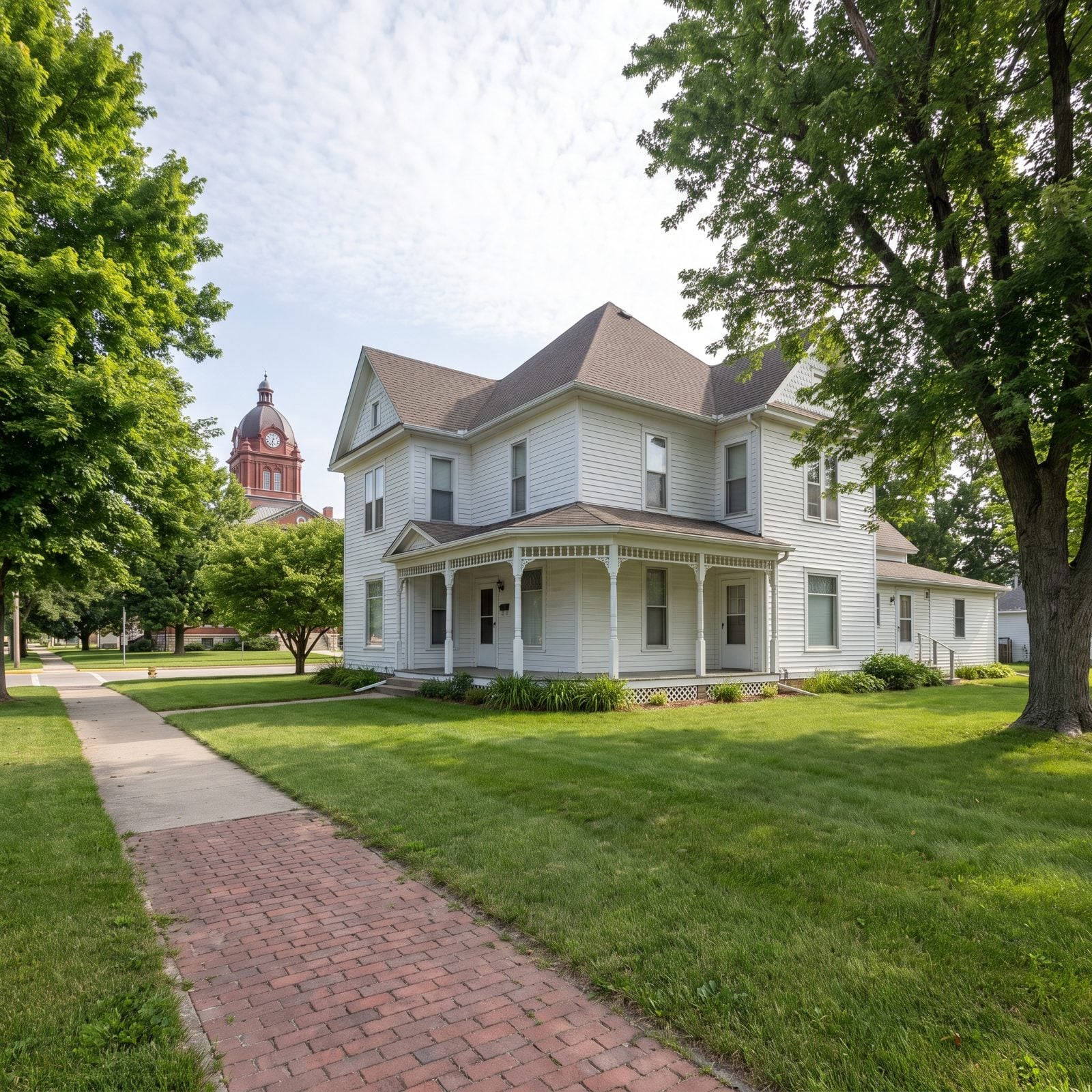 Centerville, Iowa: Old Houses Ringing a Giant Courthouse Square