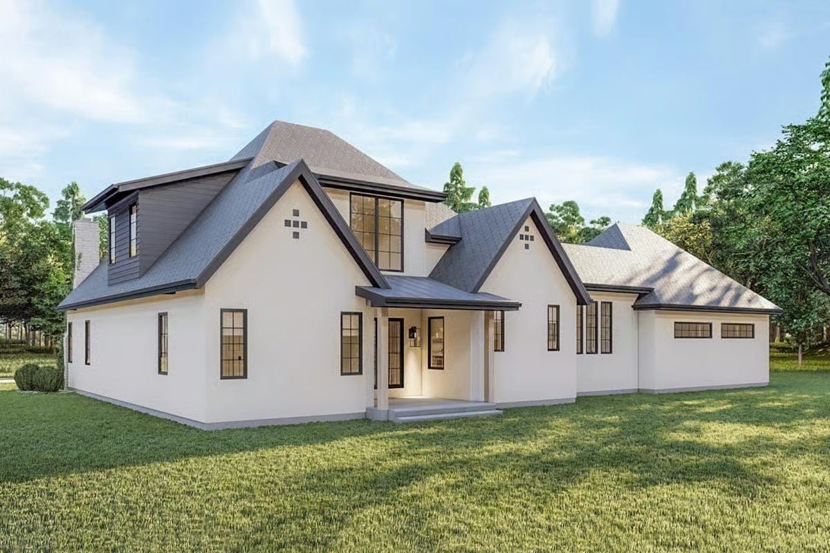 Crisp White Walls and Dark Trim That Actually Earn the Contrast