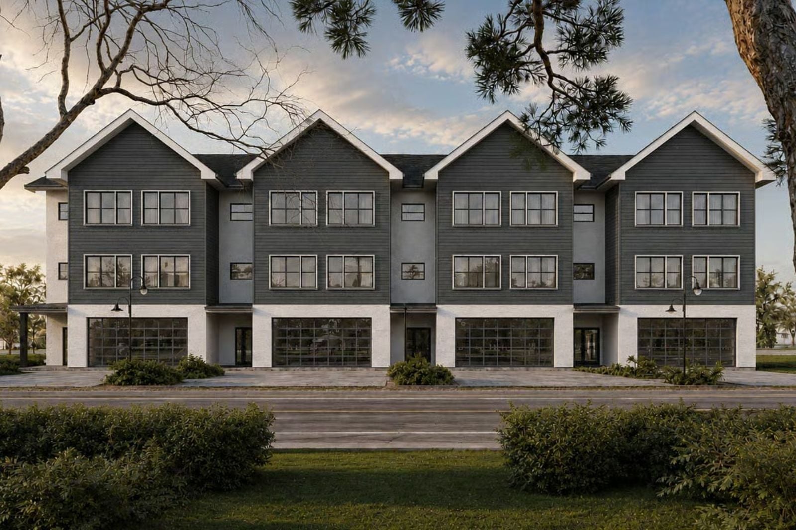 Charcoal Lap 4-Bedroom Modern Quadplex with 2-Car Garage Designed for Investors Who Want Income Without Sacrificing Style (Floor Plan)