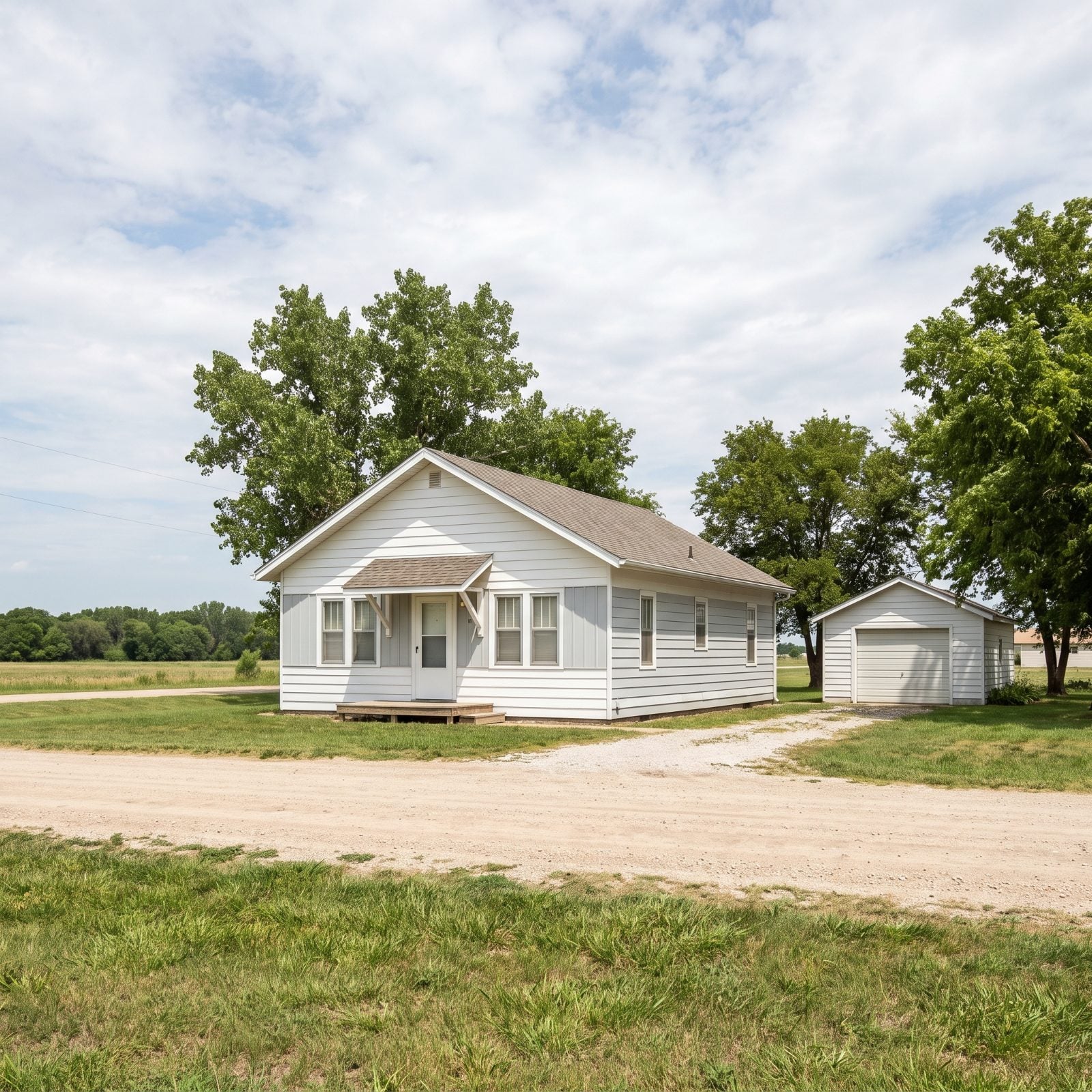 Chetopa, Kansas, Small Houses Beside the Neosho River