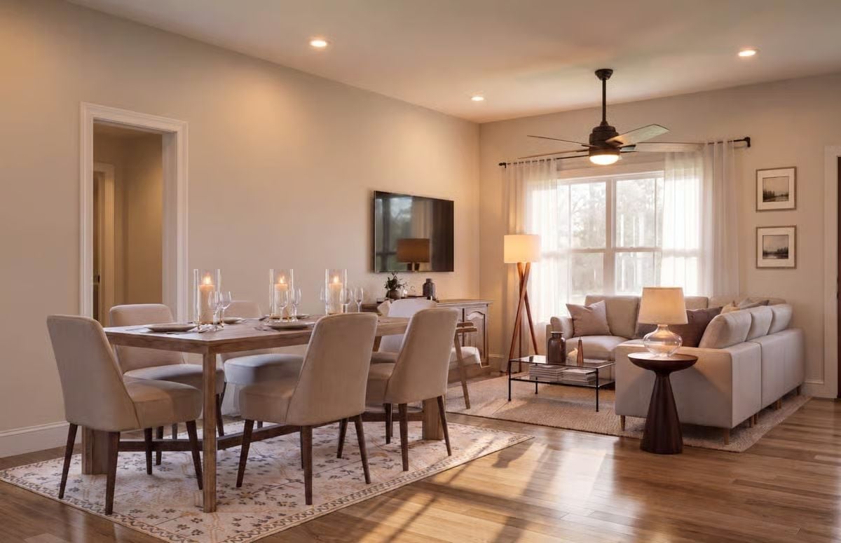 Candlelit Dining Table Anchors an Open Plan That Actually Feels Lived In