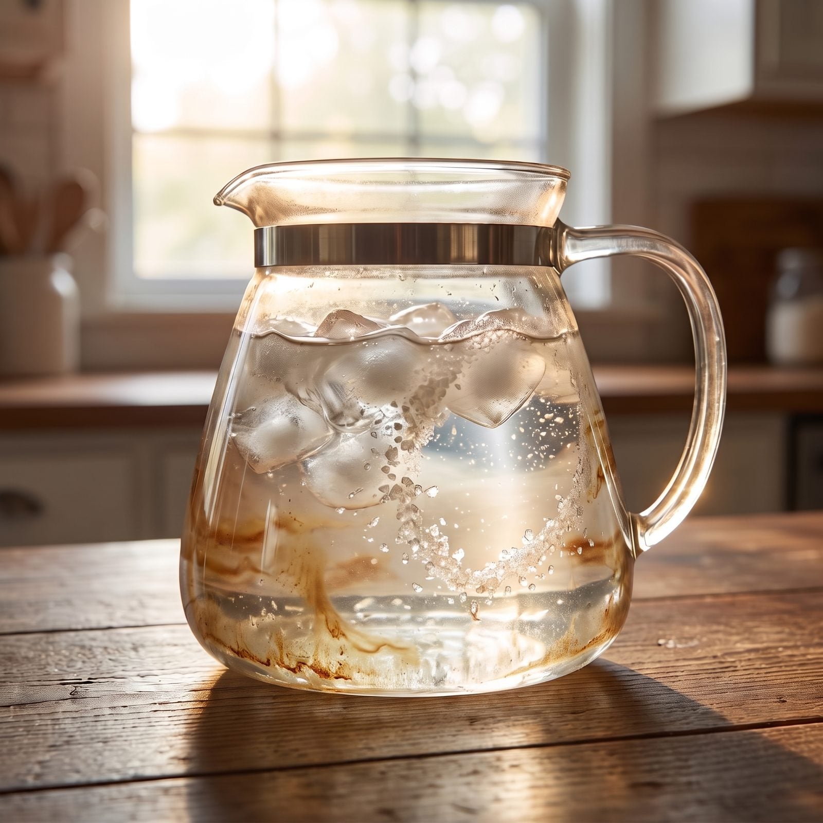 Clean a Cloudy Coffee Carafe With Ice and Salt