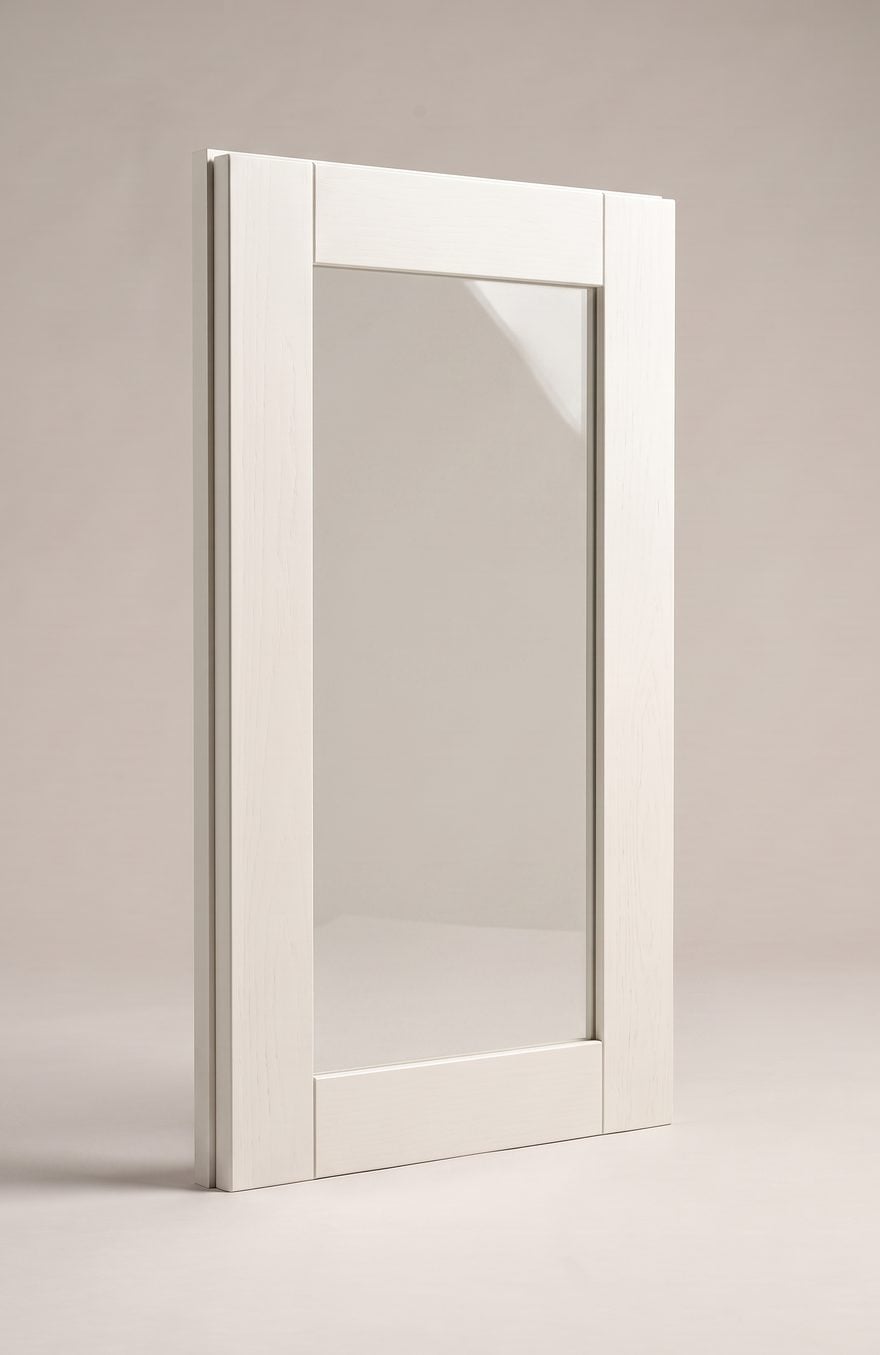 Clear Glass-Front kitchen cabinet door illustration