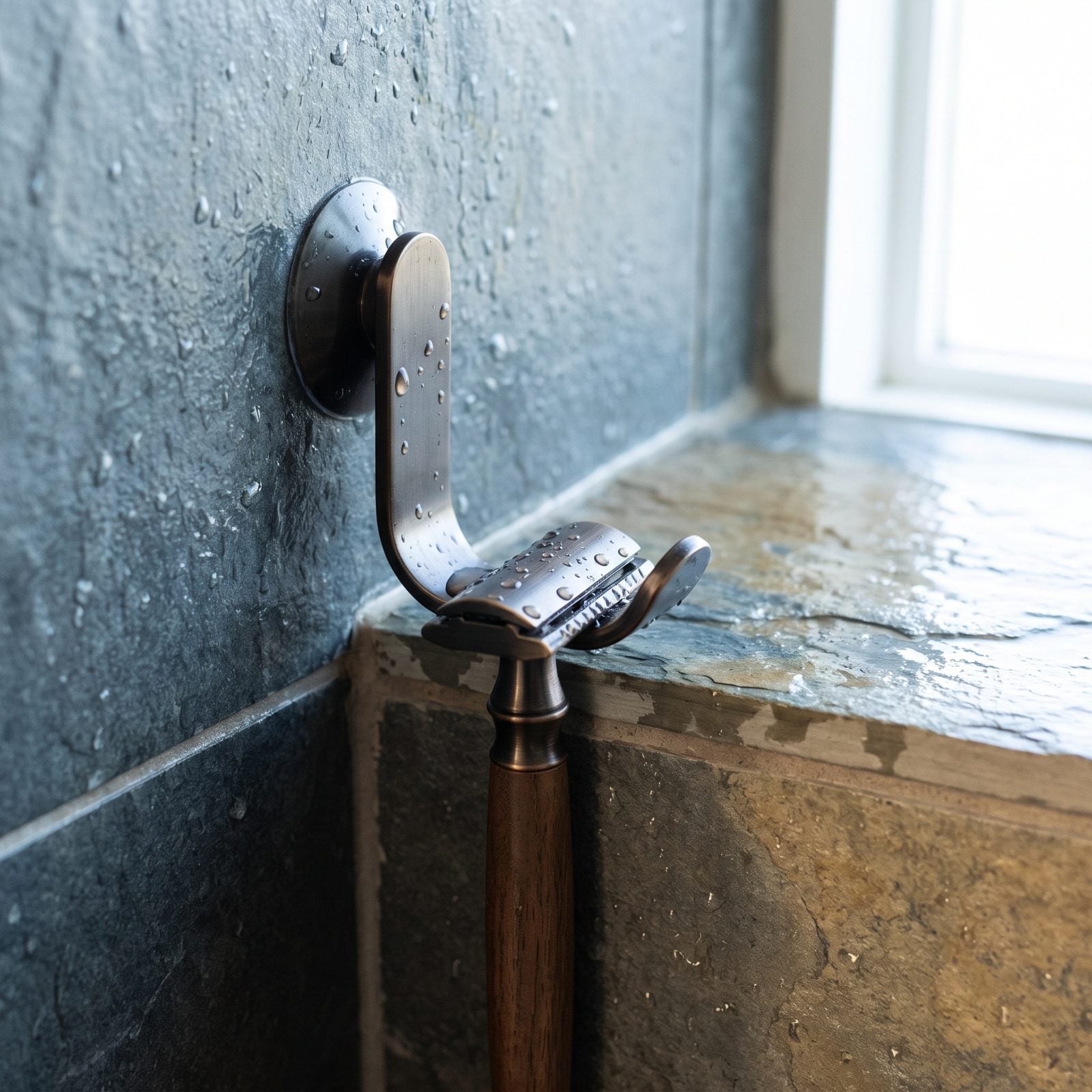Clip a Razor Off the Wet Shower Ledge