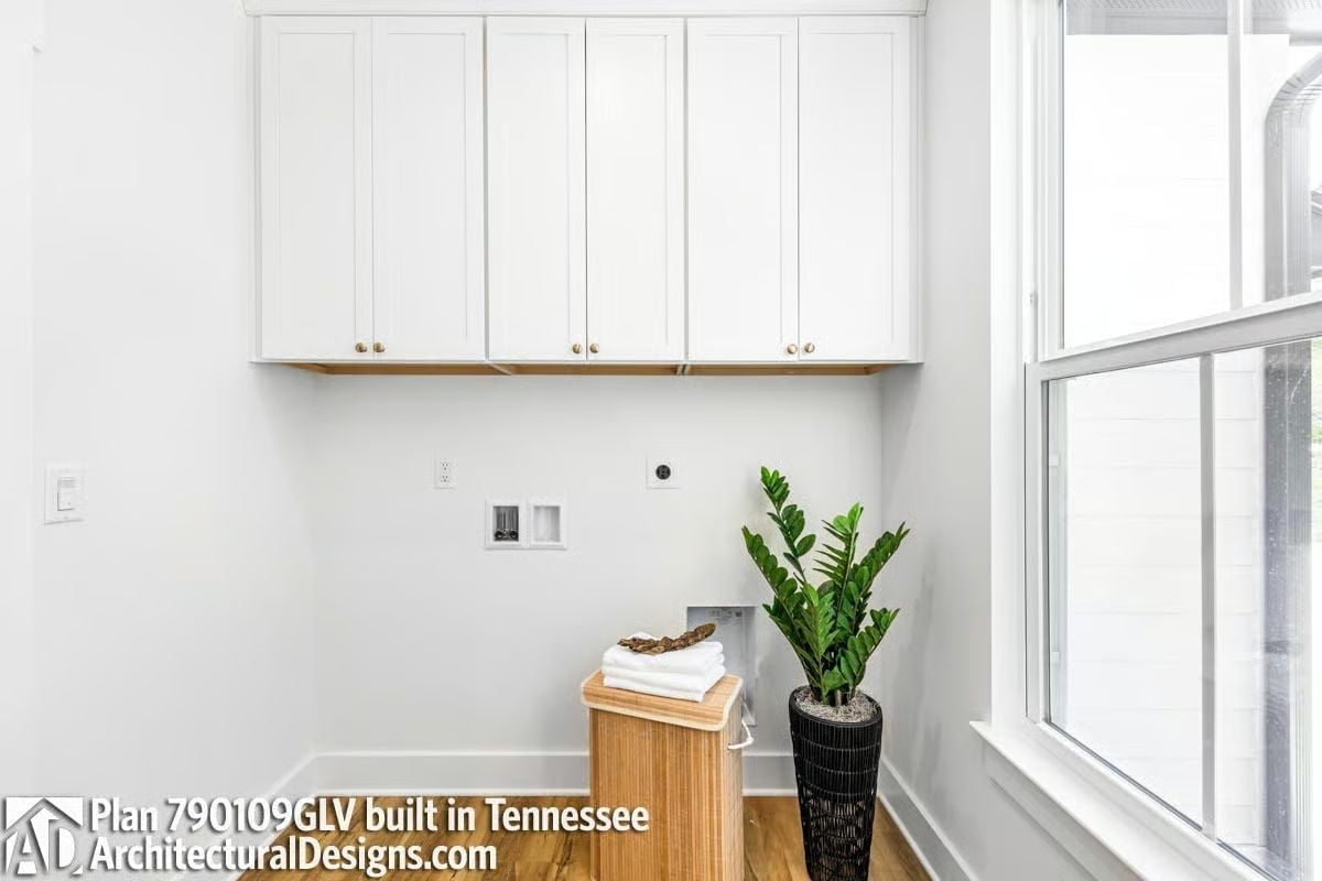 Shaker Cabinets, Brass Hardware, and a ZZ Plant That Pulls Unexpected Weight