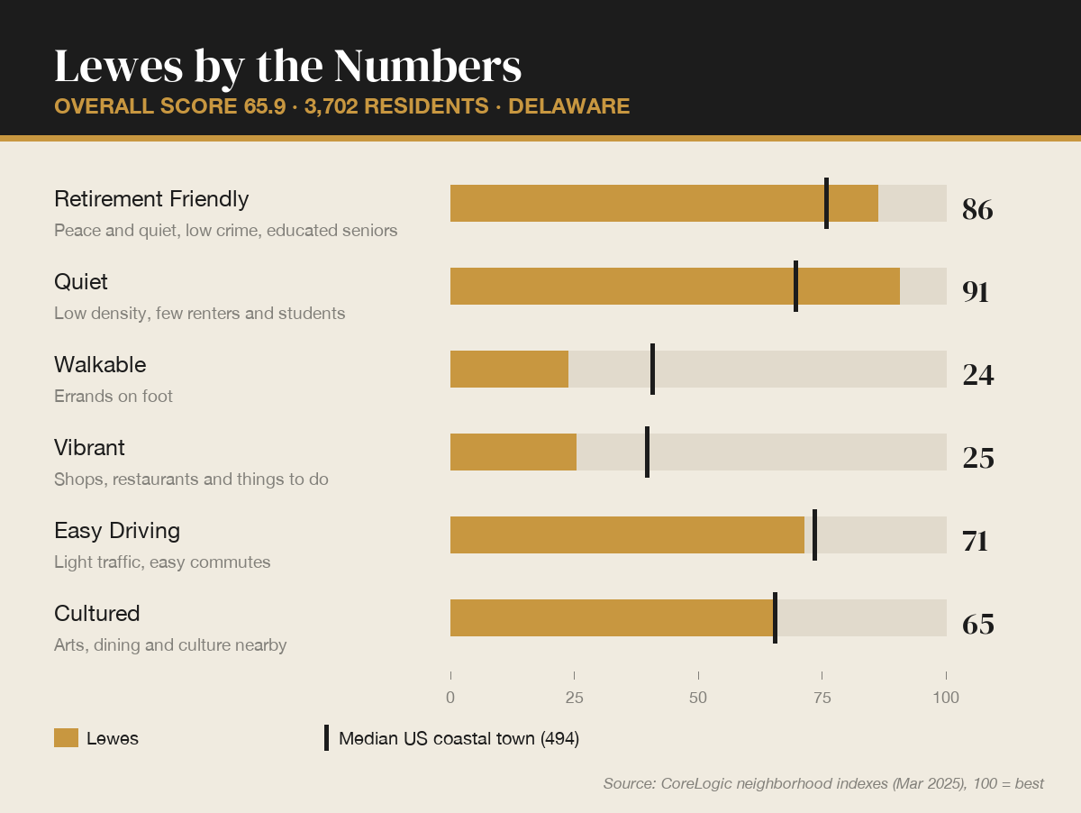 Lewes by the numbers