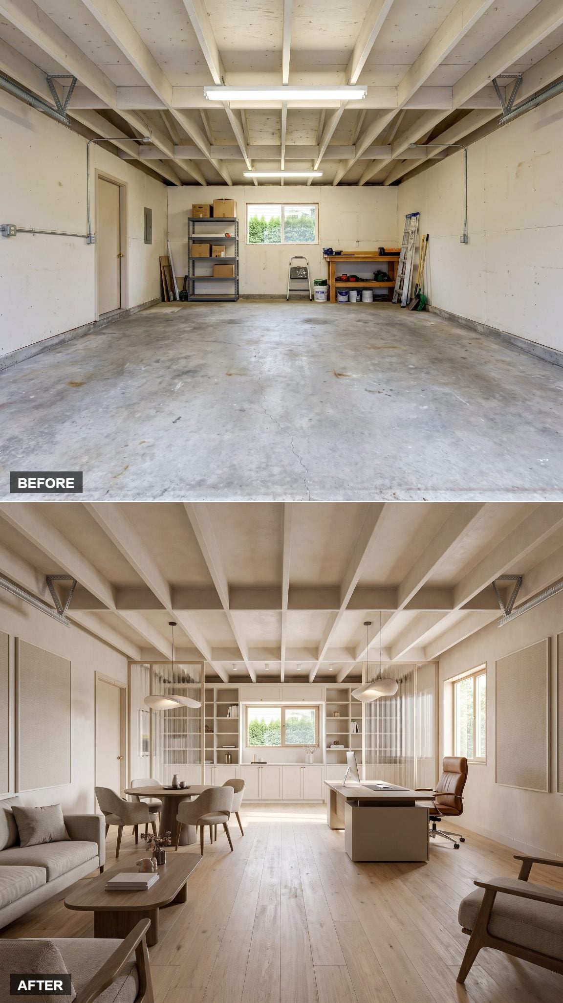 The Commute That Ends at the Driveway: Home Office + Meeting Lounge