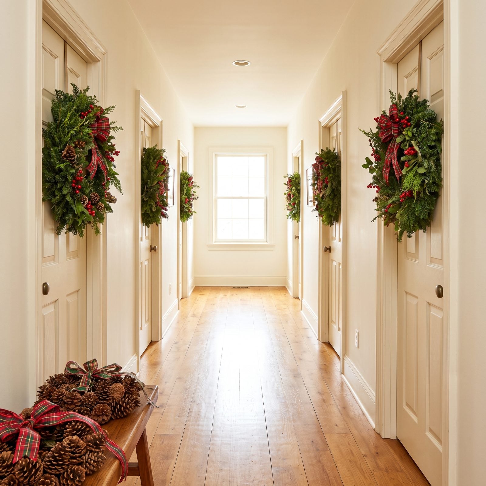 The Competing Wreaths Hung on Every Interior Door