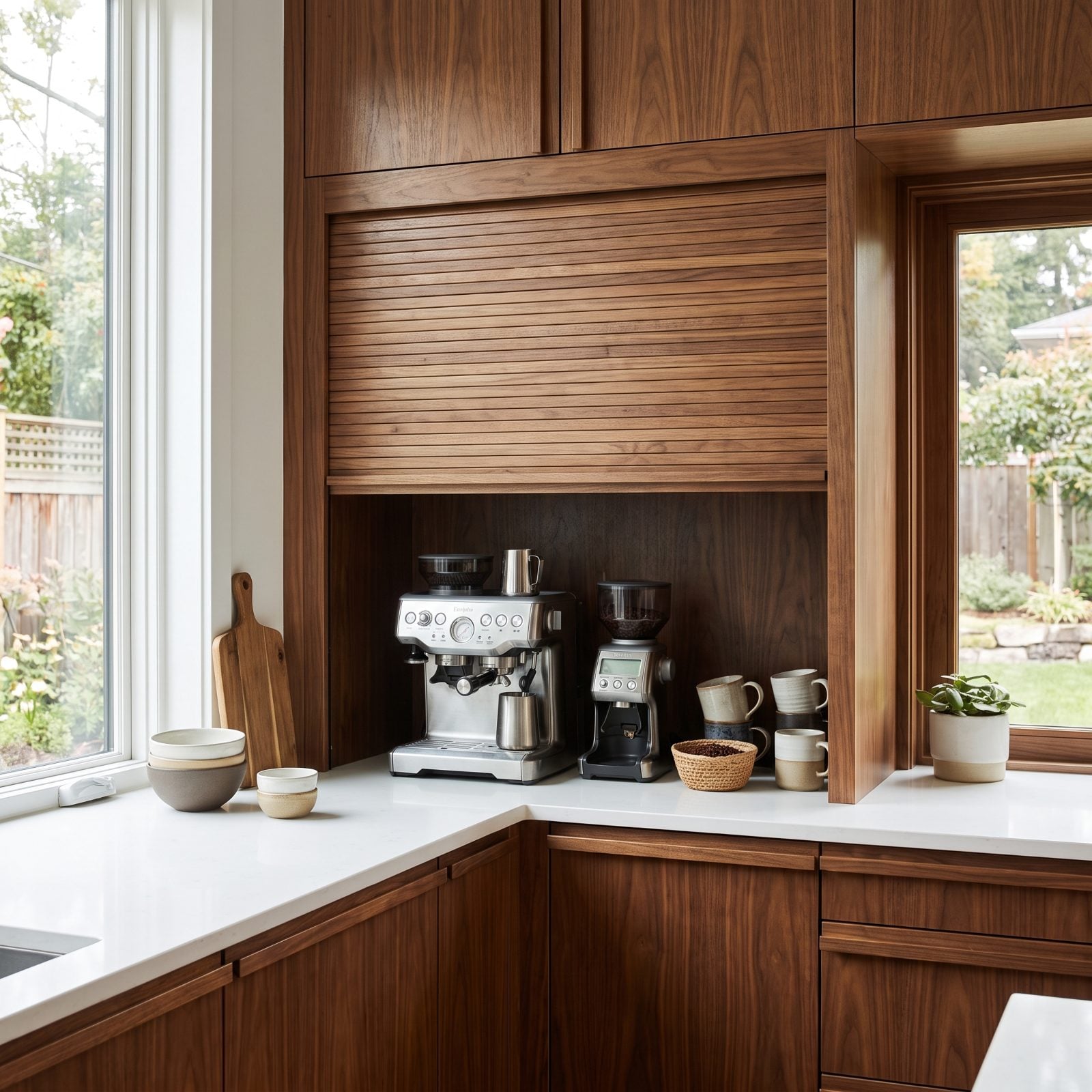 A Concealed Appliance Garage