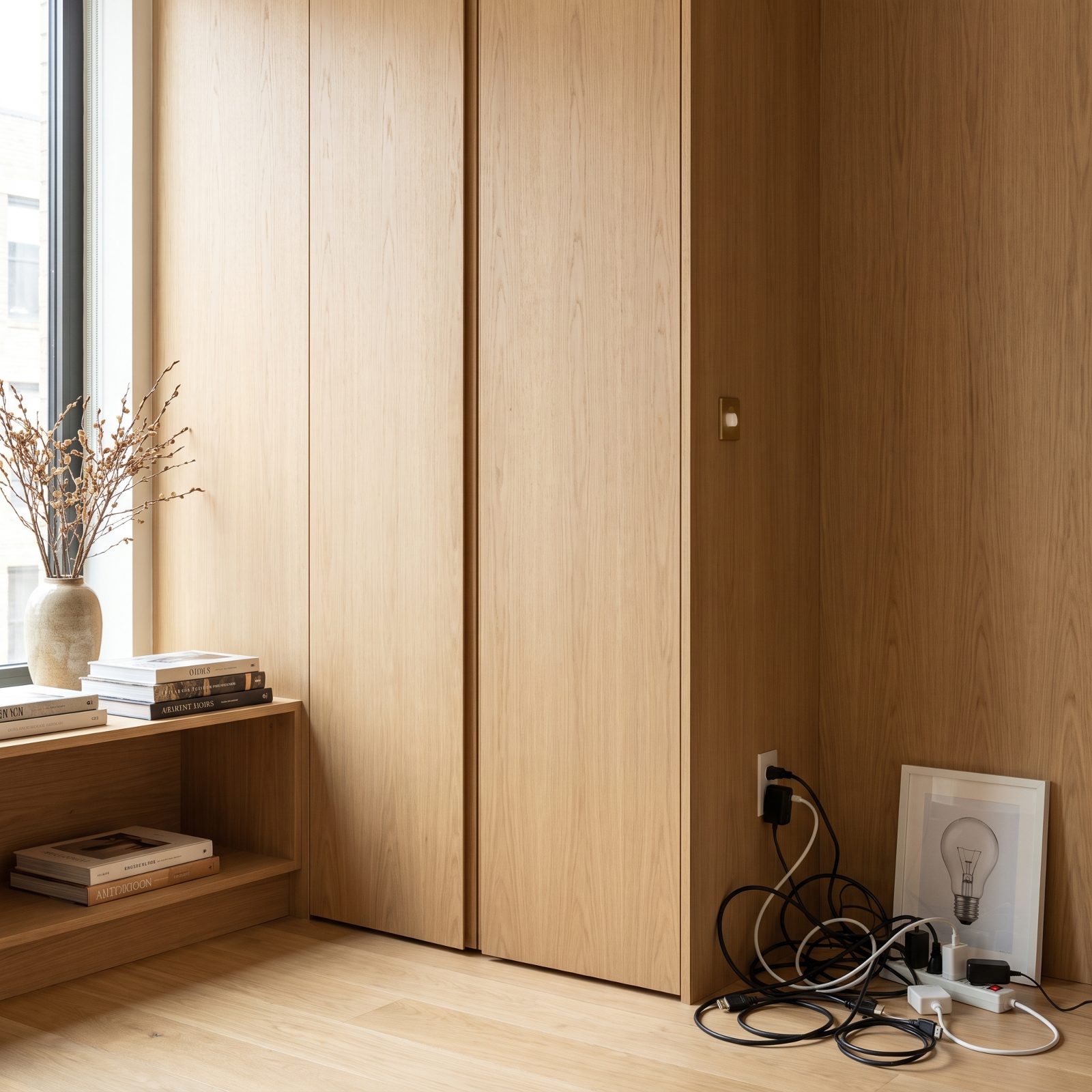 A Concealed Media and Cable Cabinet