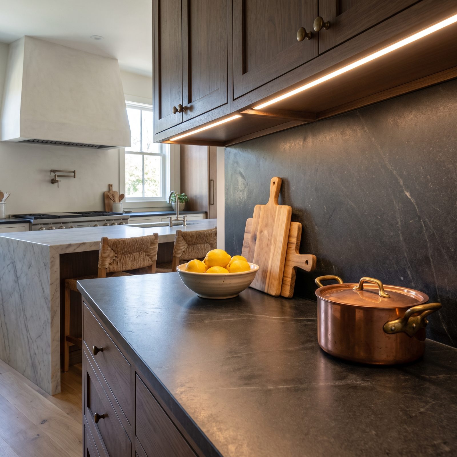 Continuous Undercabinet Lighting for a Shadow-Free Counter