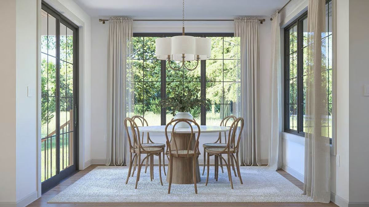 Bentwood Chairs and a Drum Shade That Don't Try Too Hard