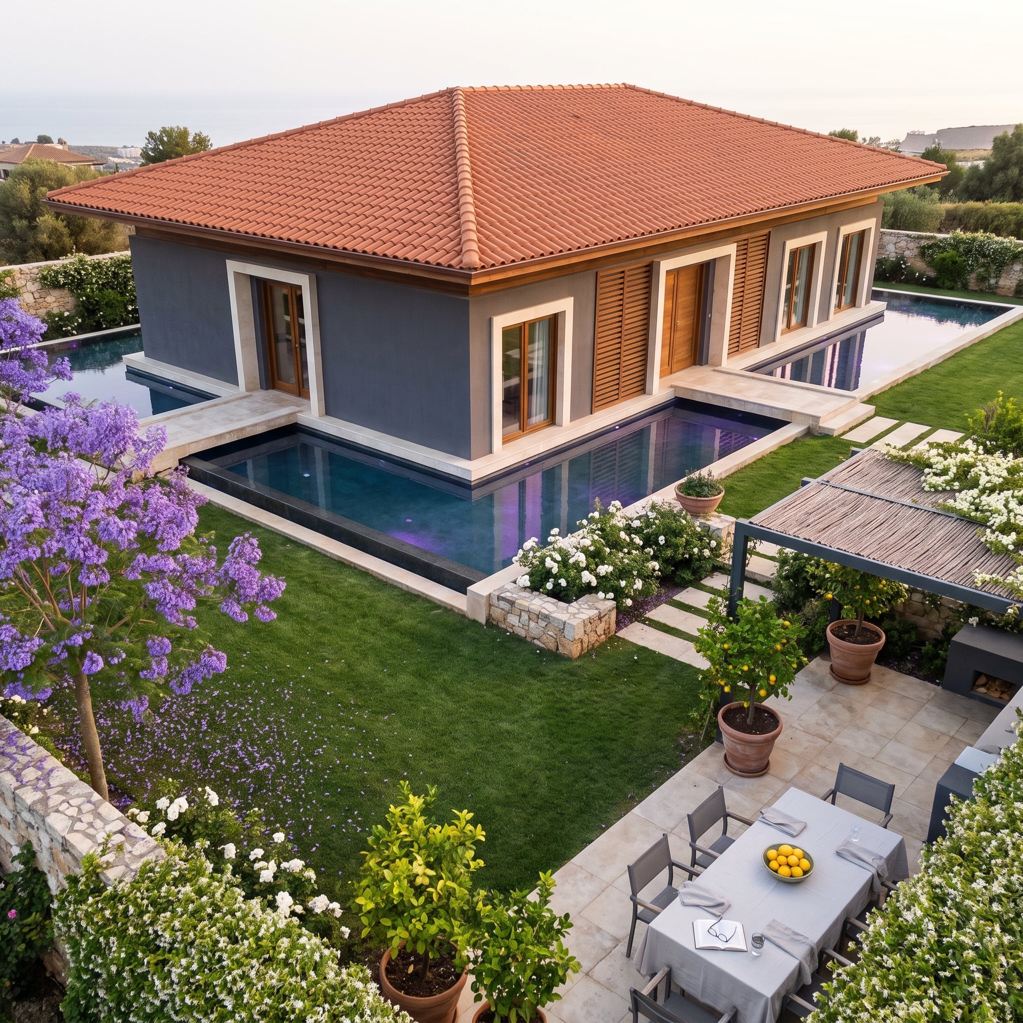 Mediterranean Villa Meets Retirement Dream: Terracotta Roof, Lap Pool, No Steps