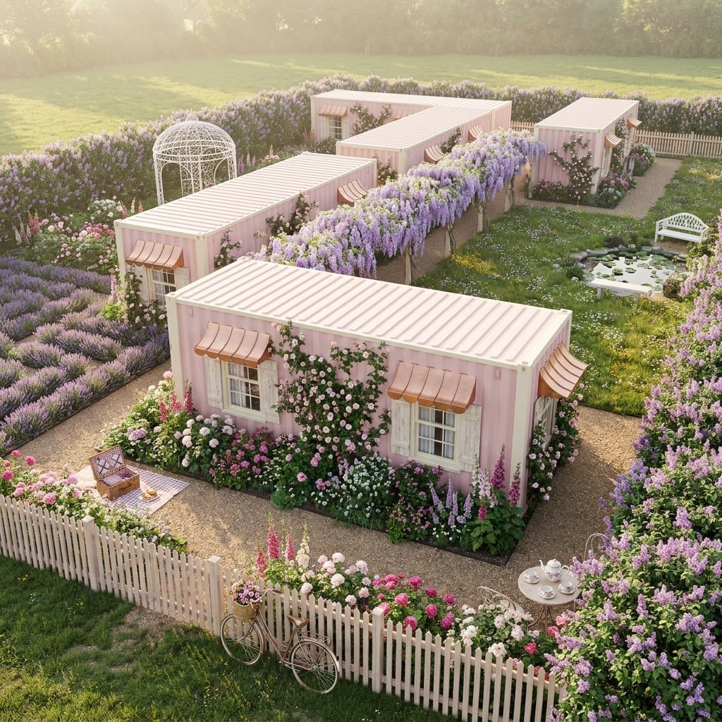 Wisteria Overhead, Pink Containers, and a Garden That Does Most of the Work