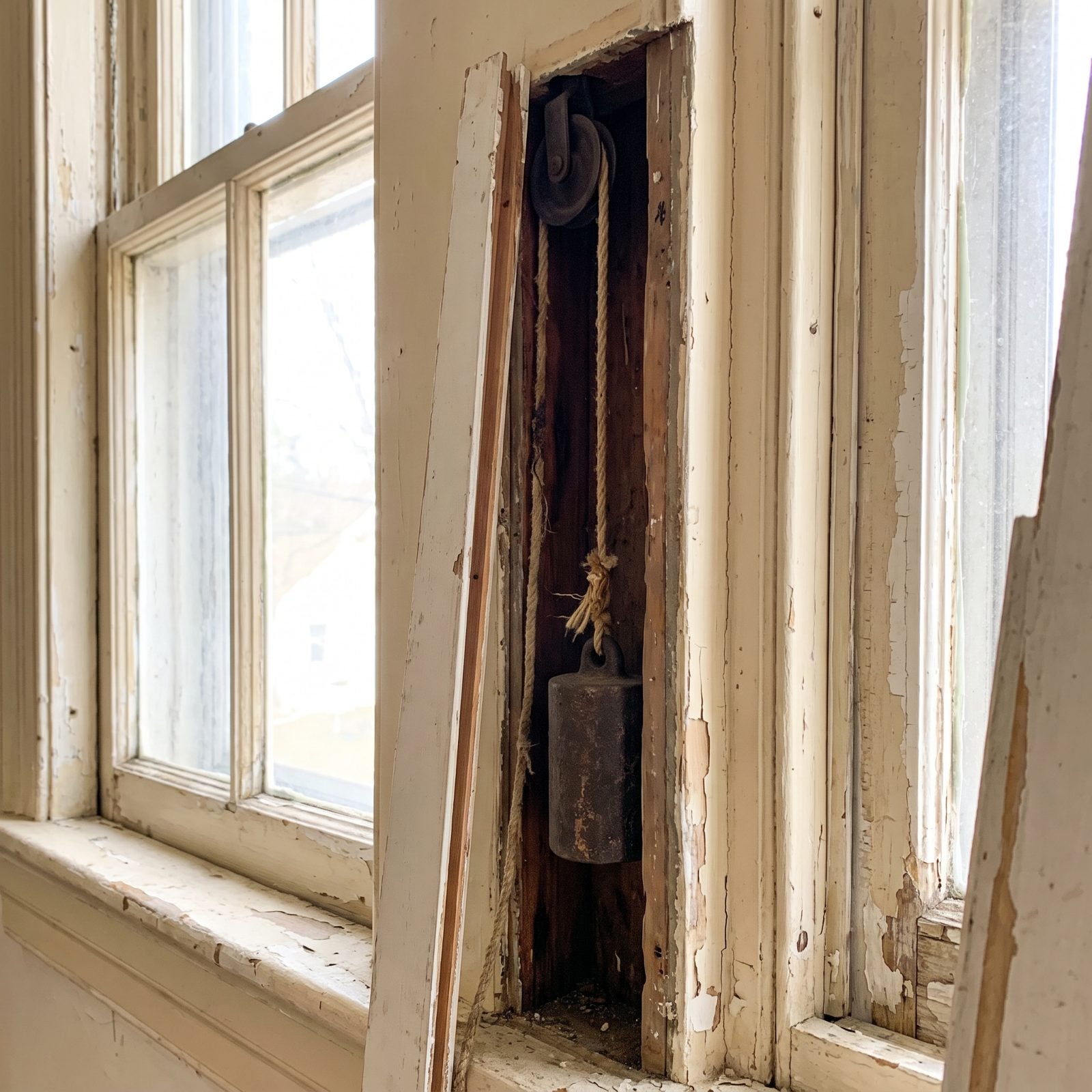 Counterweighted Windows With Sash-Pocket Panels