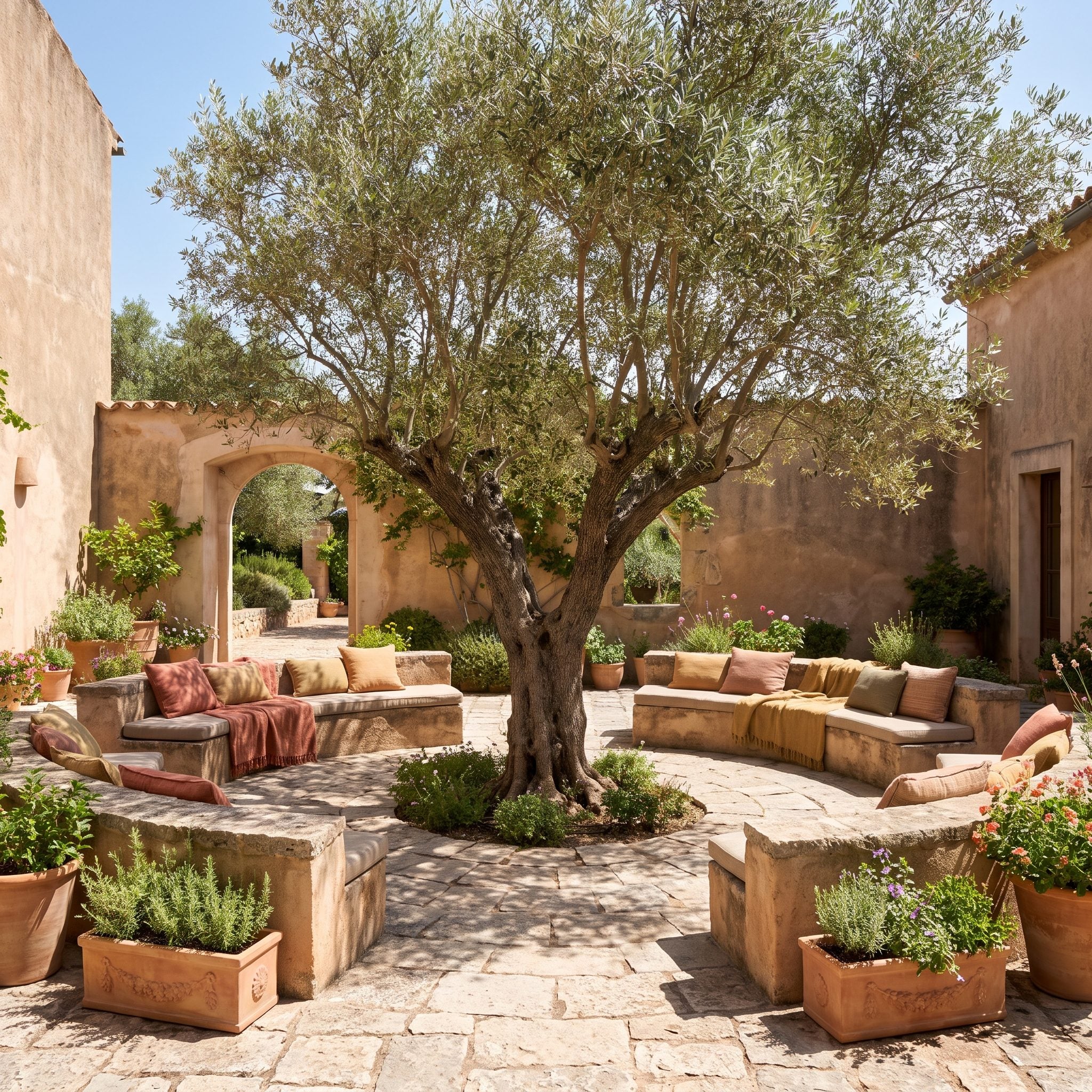 The Courtyard Built Around a Tree Instead of a Sofa