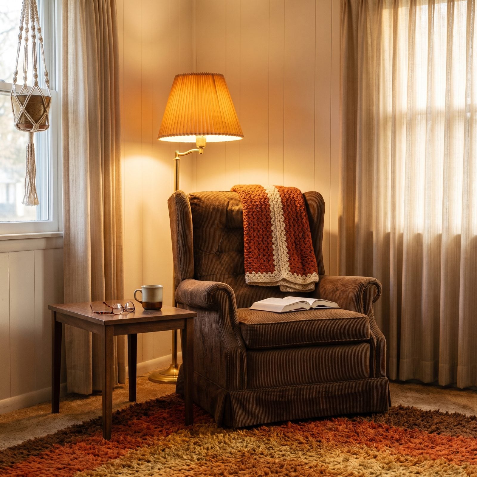 The Cozy Reading Chair Parked Right Under the Lamp