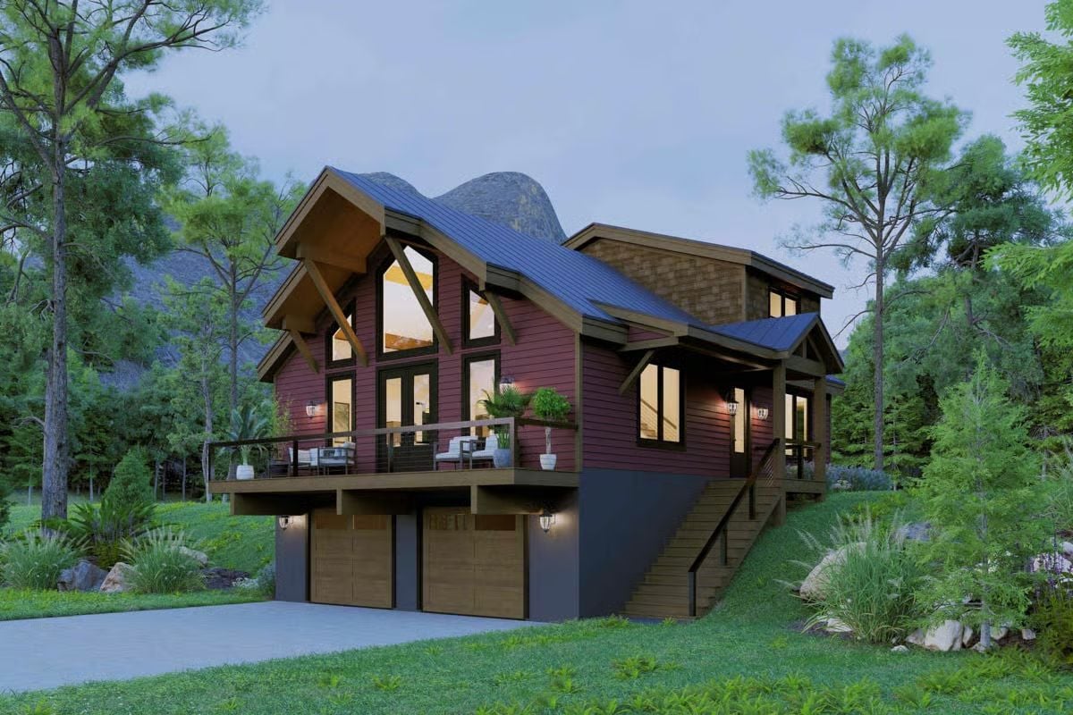 Raised on a Hillside, Built to Catch Every View From the Deck