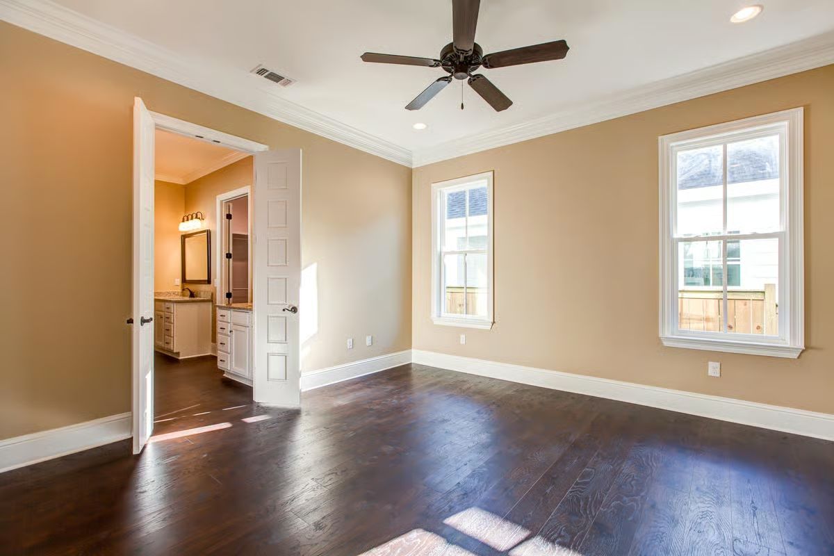 Crown Molding, Ceiling Fan, and an En Suite That Opens Right Up