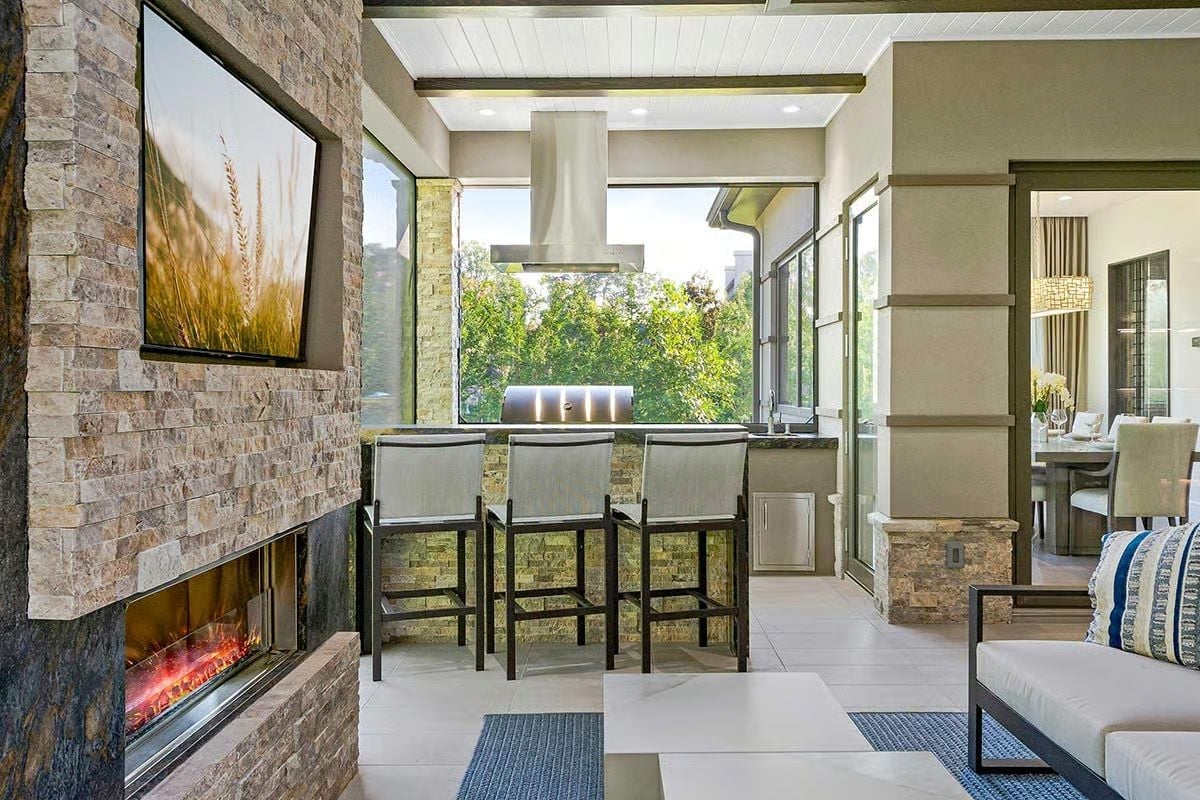 Stone, Fire, and an Outdoor Kitchen That Renders the Dining Room Optional