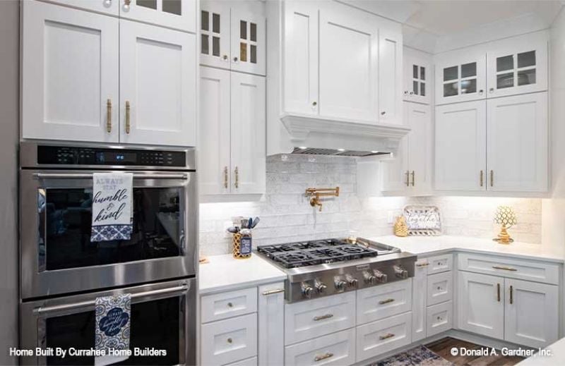 Gold Hardware and White Cabinetry That Know Exactly What They're Doing