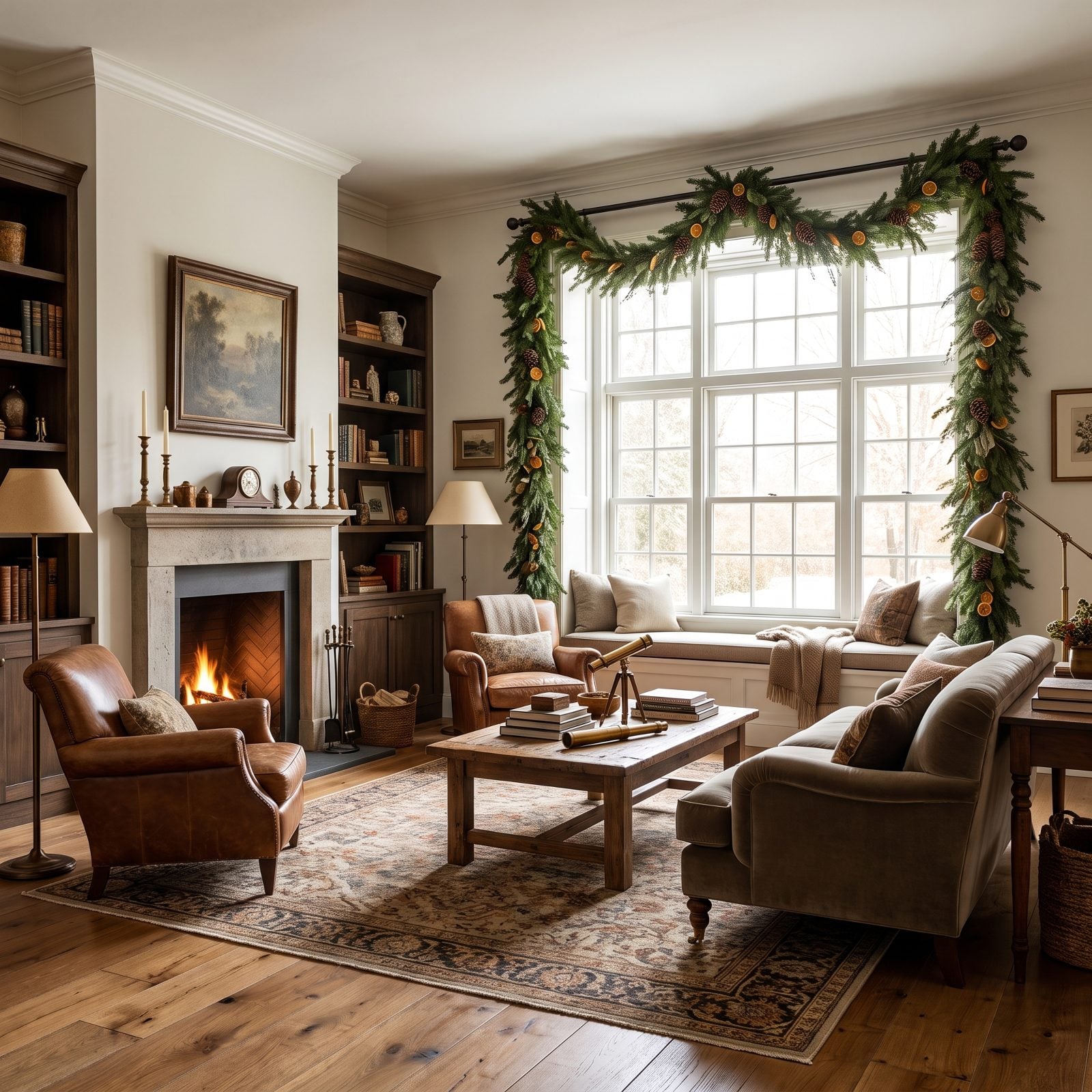 Curtain-Height Garland for Windows That Suddenly Look Bigger