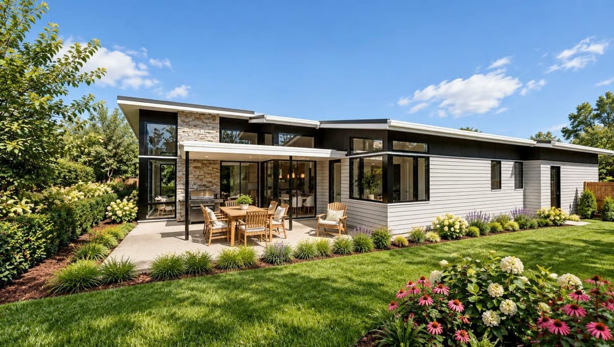 Stone, Glass, and a Patio That Pulls You Outside Every Morning
